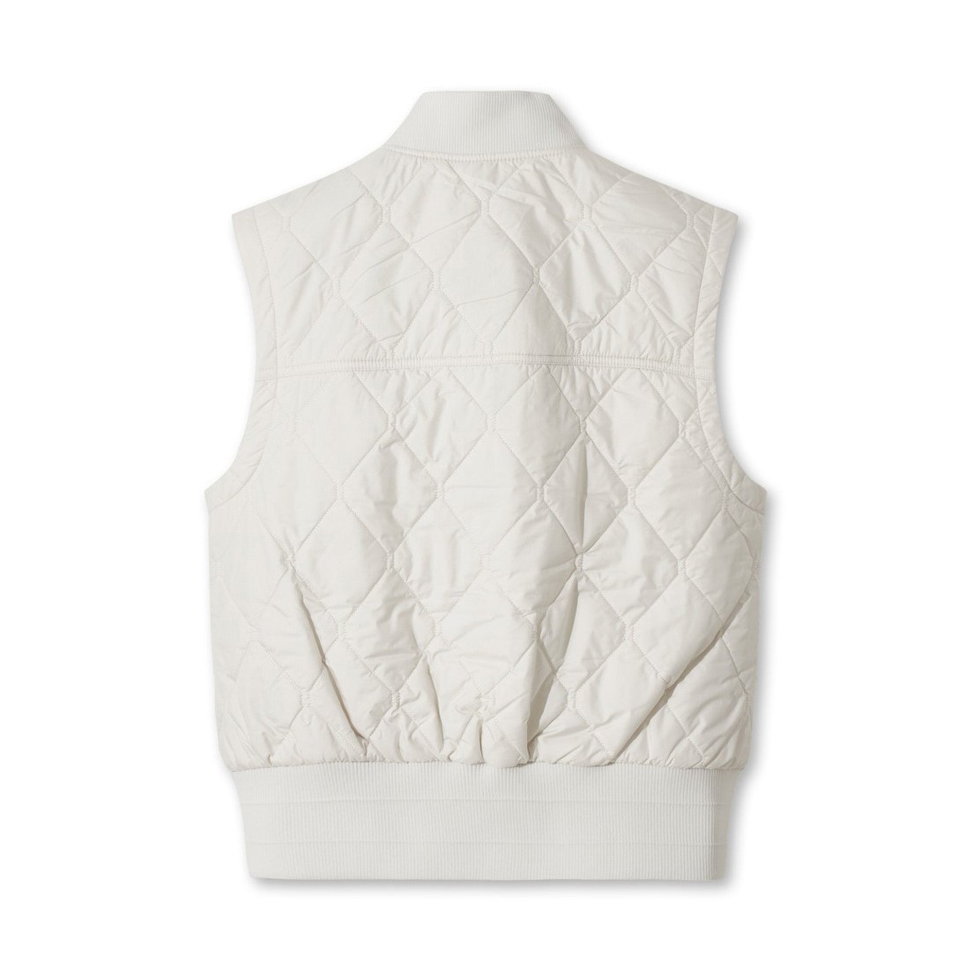 WOMEN キルティングベスト アイボリー