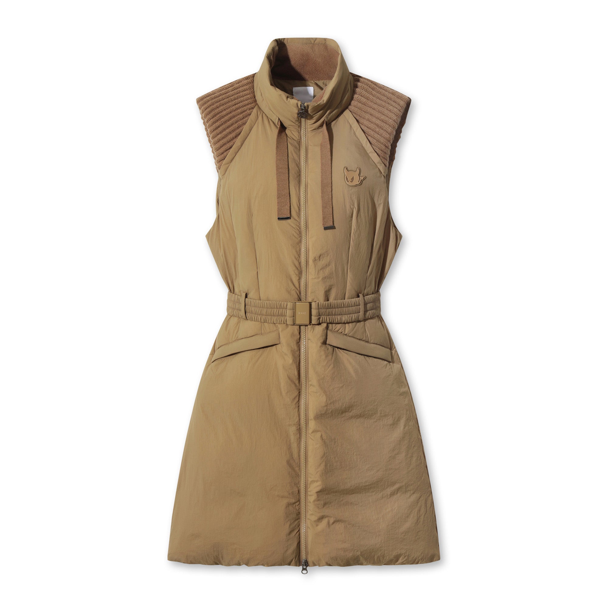 専用WAAC ワック　ゴルフ　ハートポイント 半袖ニット キャメル　ゴルフウェア 専用WAAC ワック ゴルフ ハートポイント 半袖ニット キャメル