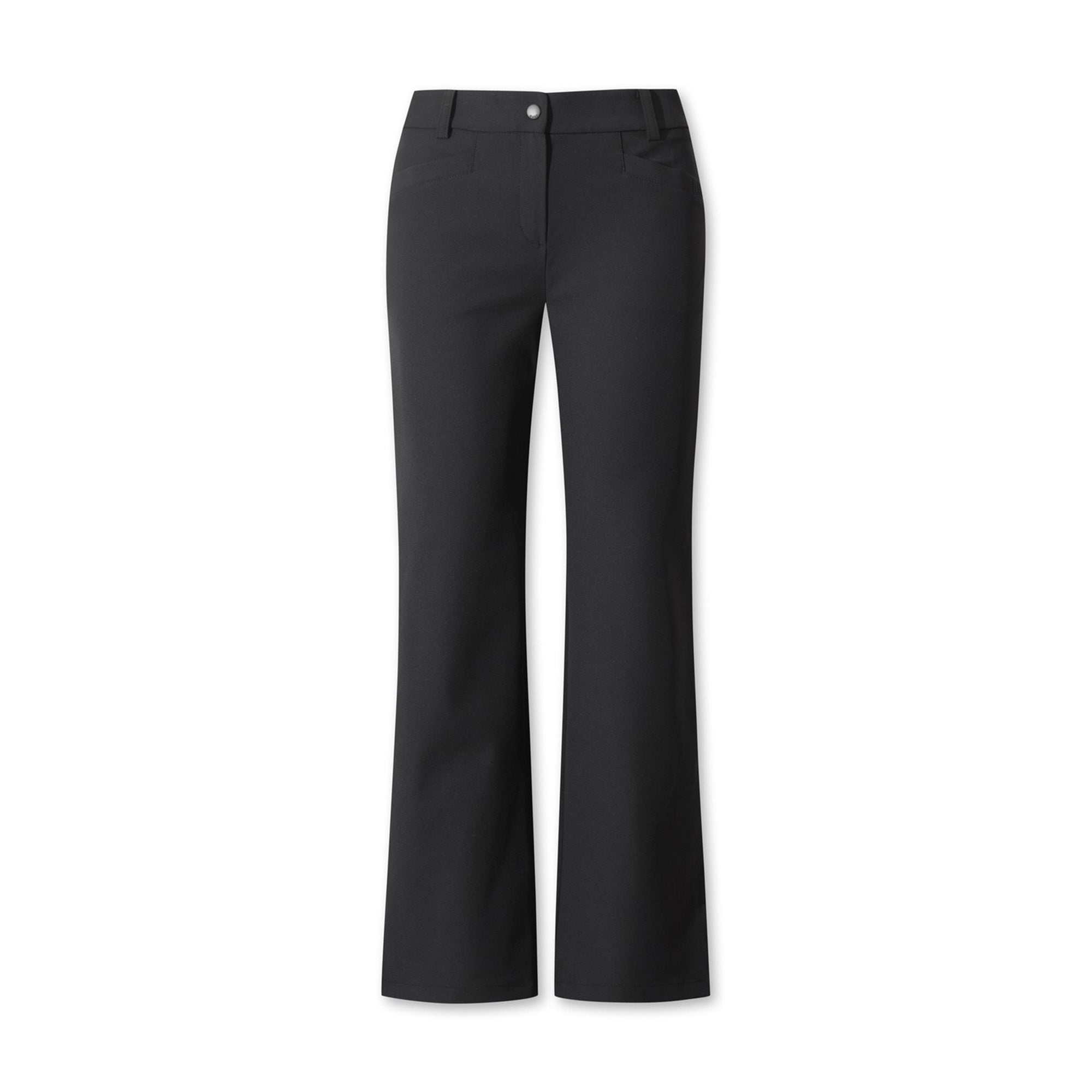 WOMEN ESSENTIALブーツカットロングパンツ ブラック