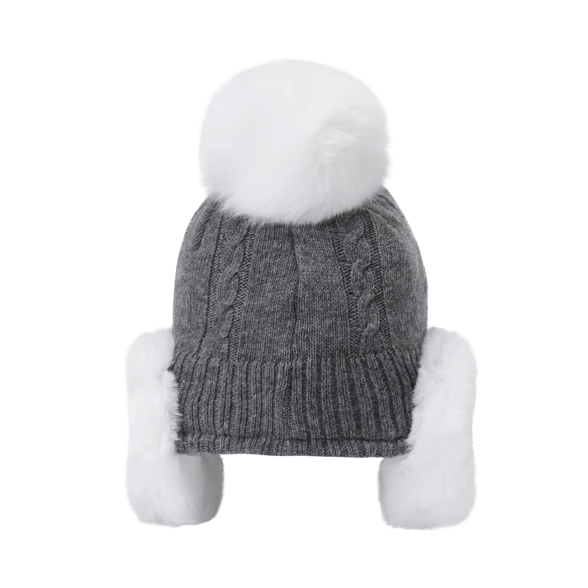 WOMEN イヤーウォーマーニットハット グレー