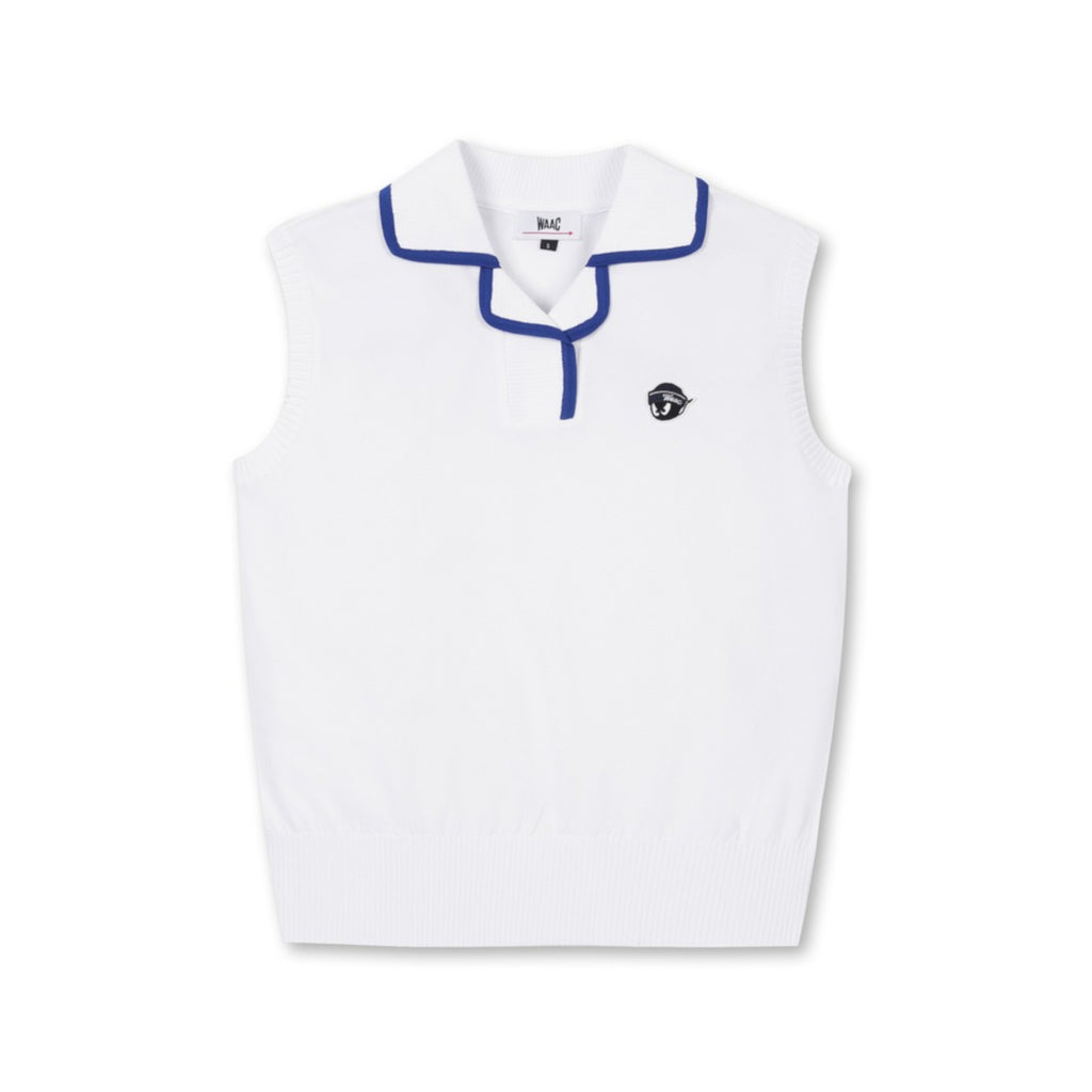 WOMENS レモンドットニットベスト ホワイト/072342770