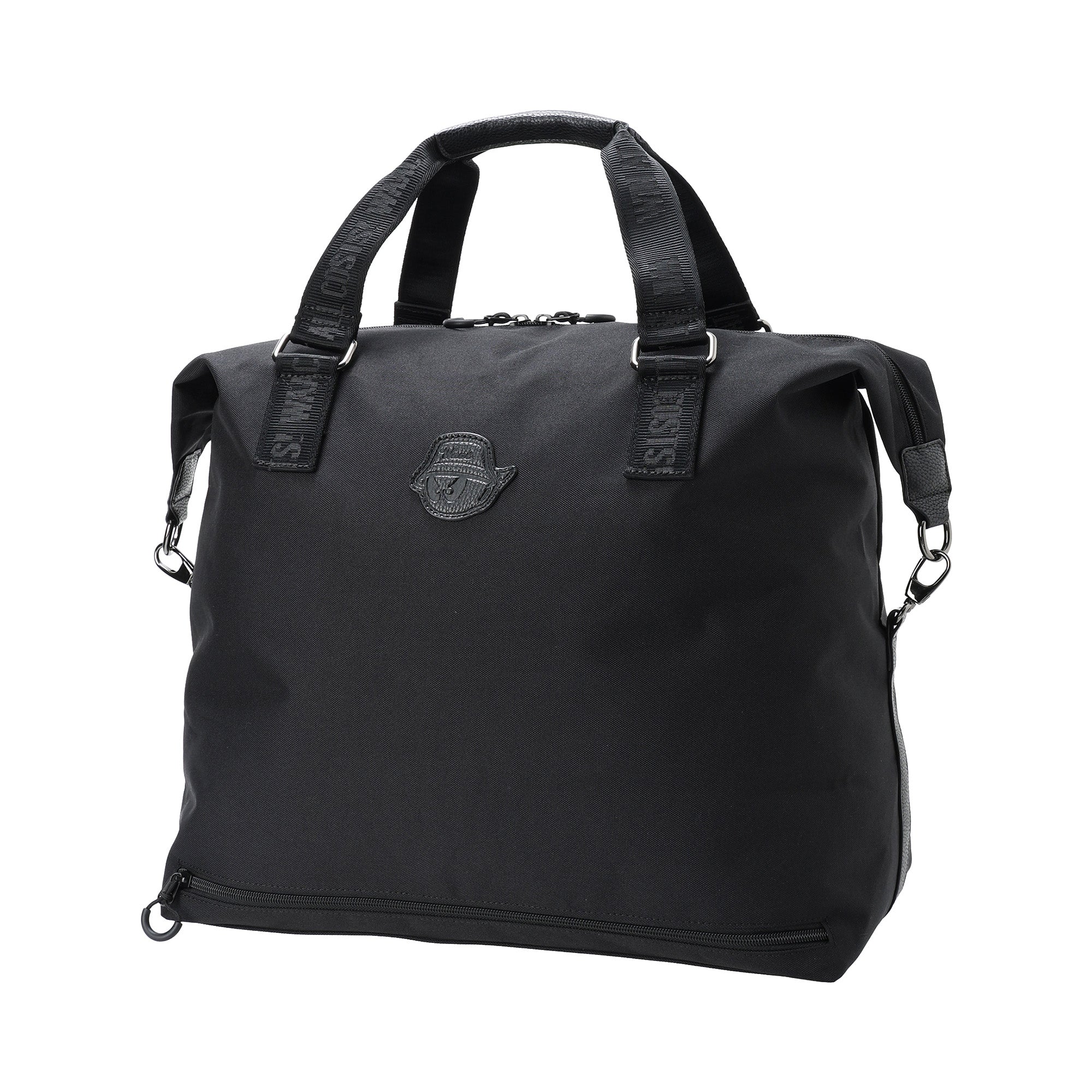 UNISEX CITY LINE ボストンバッグ ブラック