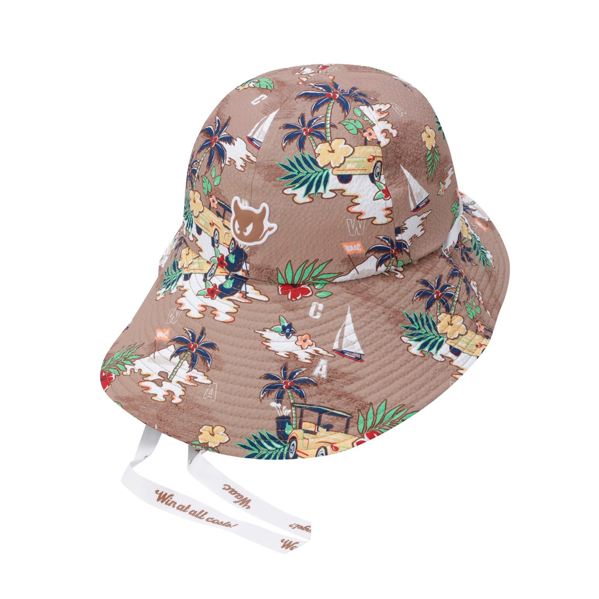 【25SS 新作】WOMEN サマーパターンフロッピーハット ベージュ