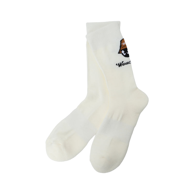 MEN WAACKYジャガードソックス ベージュ