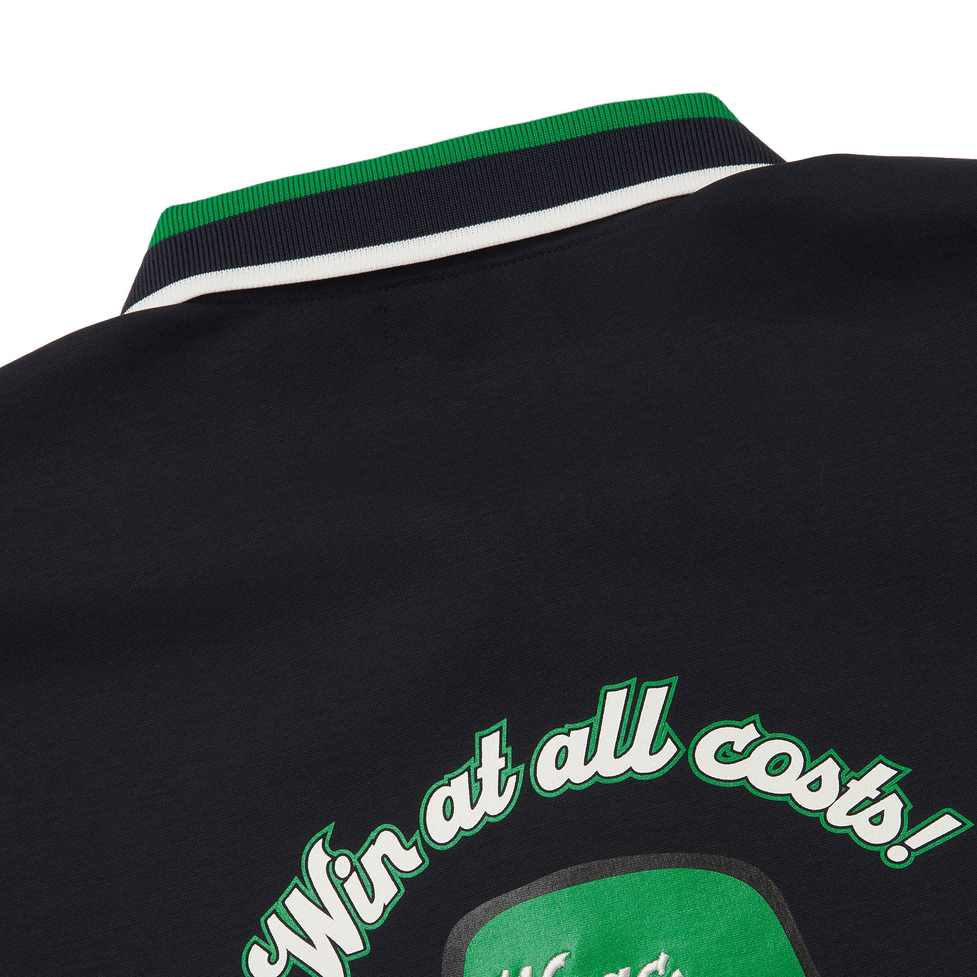 MEN BUCKET WAACKY ライトストレッチポンチポロシャツ ネイビー