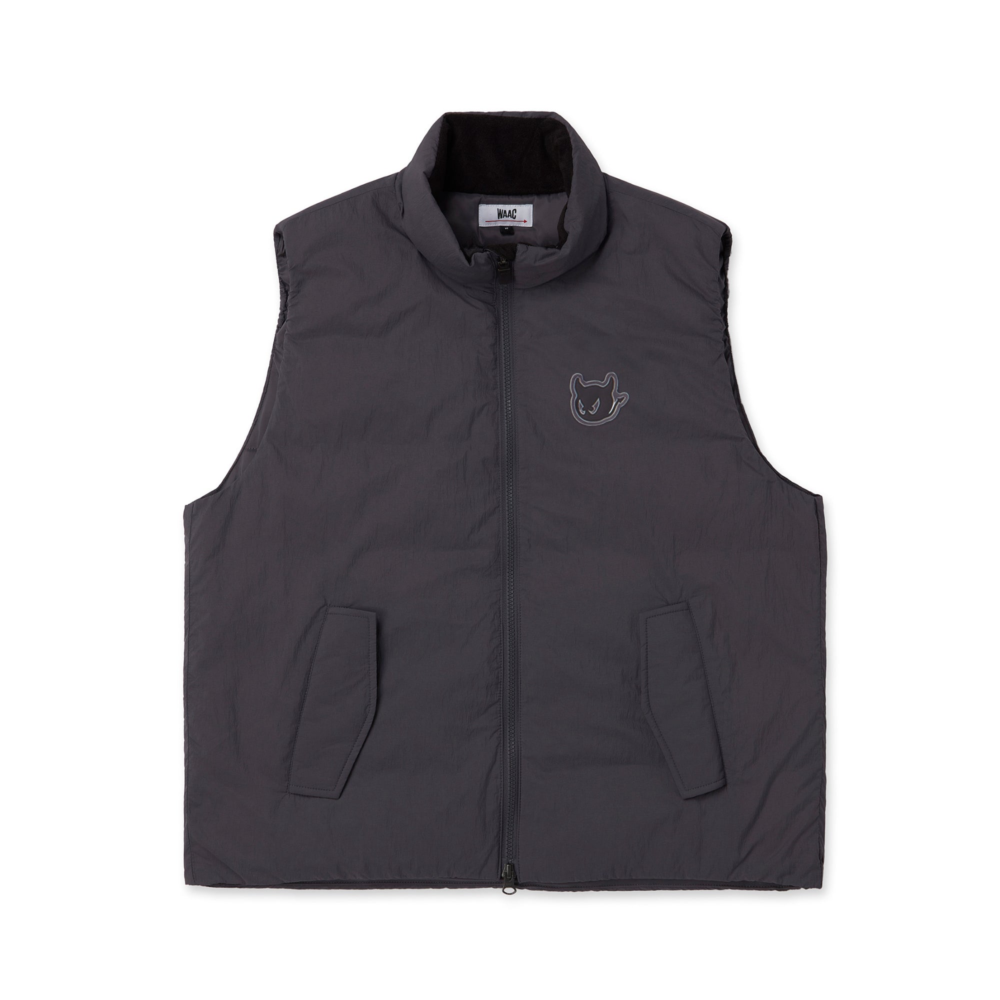 MEN パデッドアウターベスト チャコール