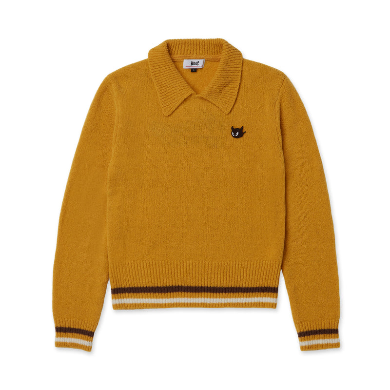 WOMEN ブークレカラーニット マスタード