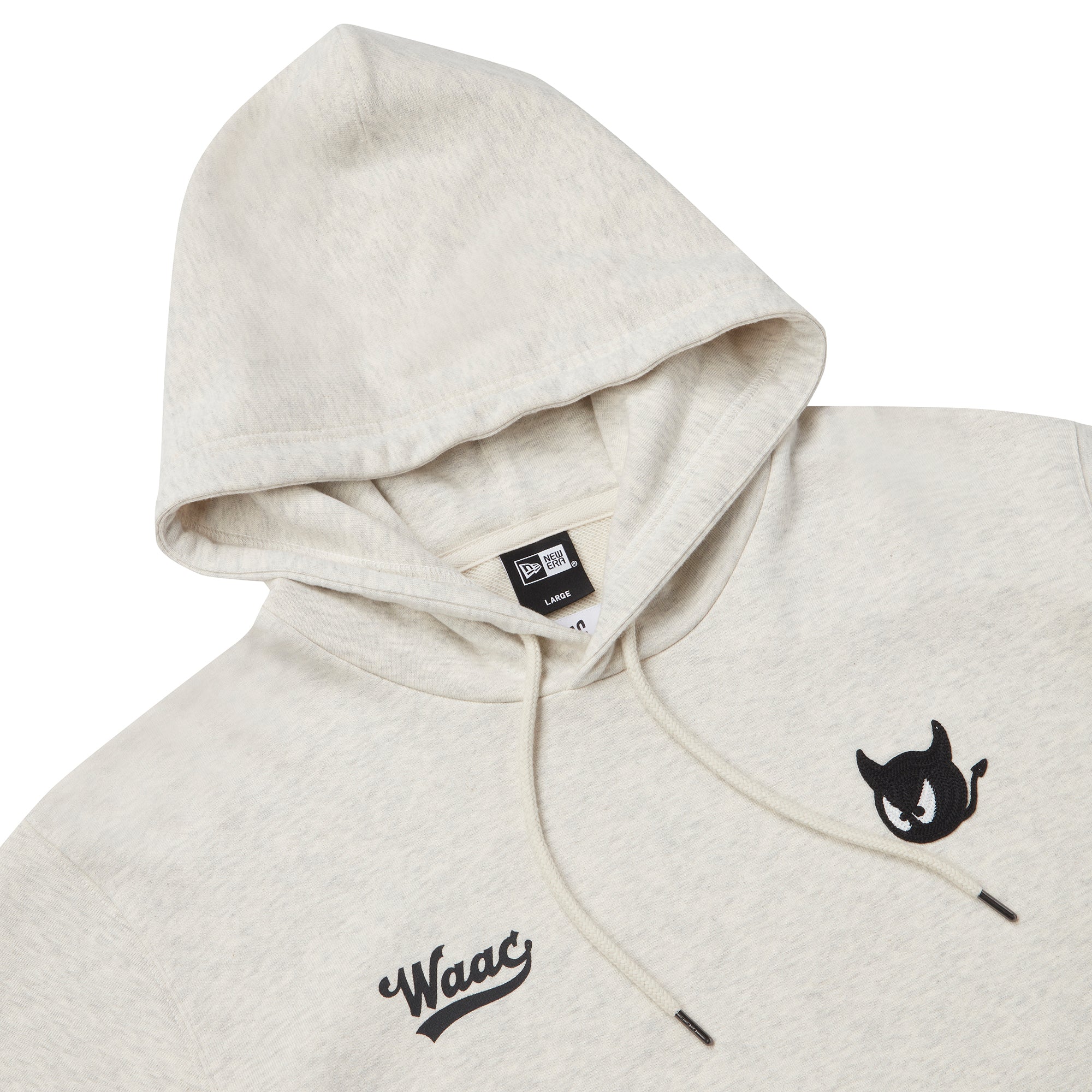 UNISEX NEW ERA ロングスリーブフーディー アイボリー