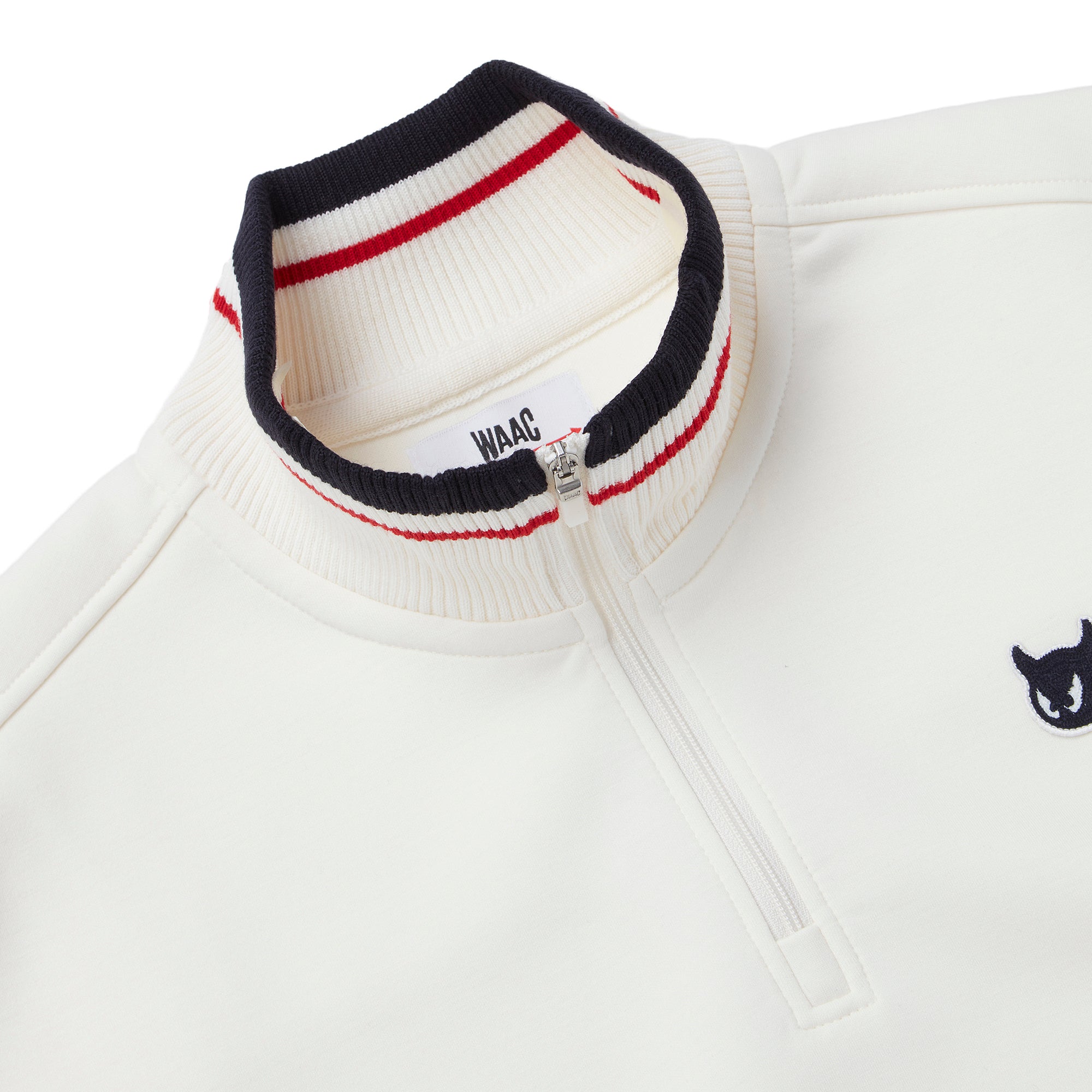 WOMEN ダンボールニットスポーティーハーフジップ アイボリー