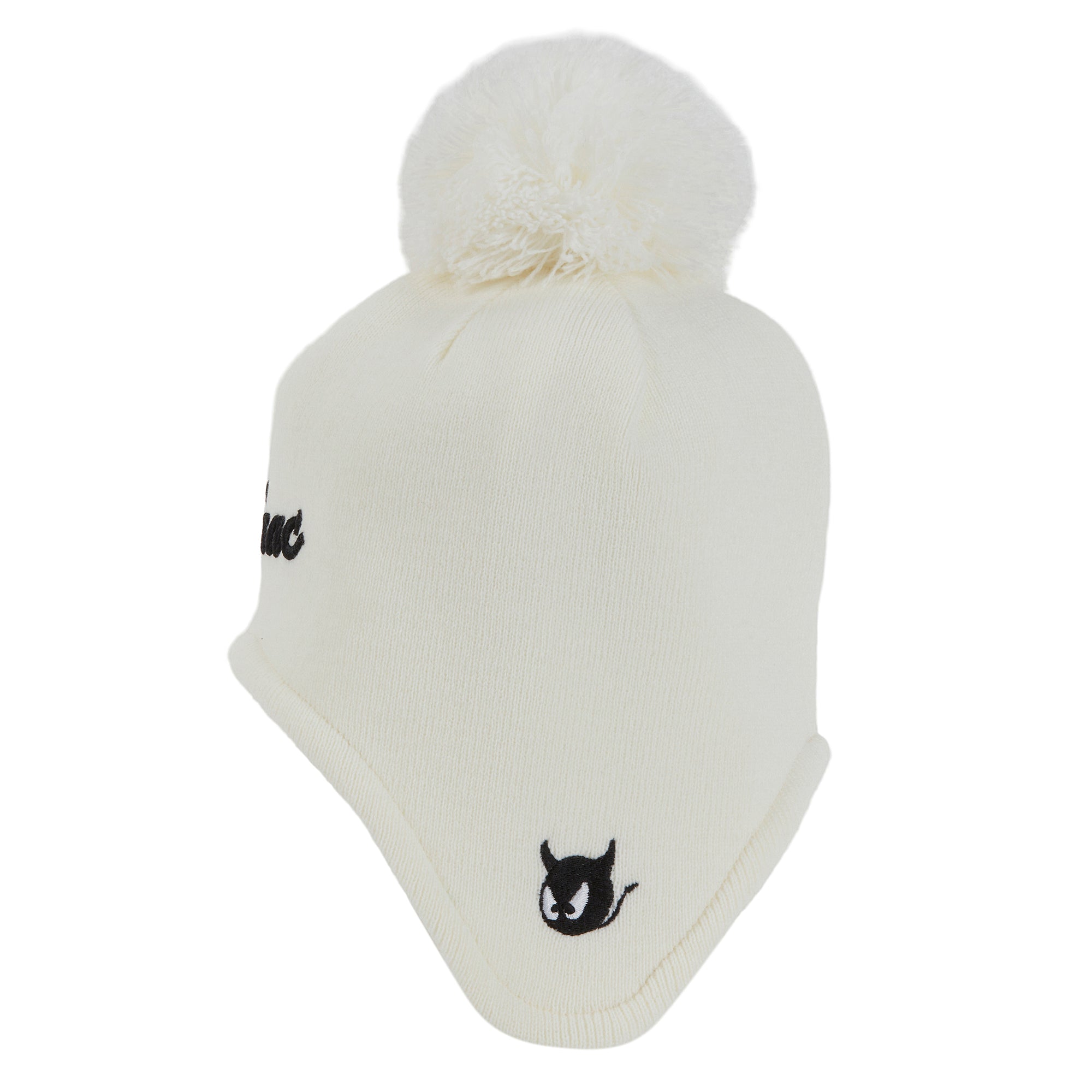 UNISEX イヤーフラップニットキャップ アイボリー