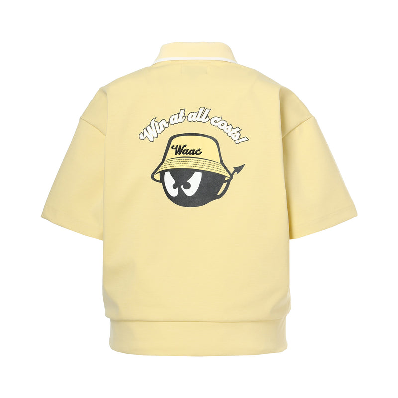 【25SS】WOMEN ライトストレッチポンチポロシャツ イエロー