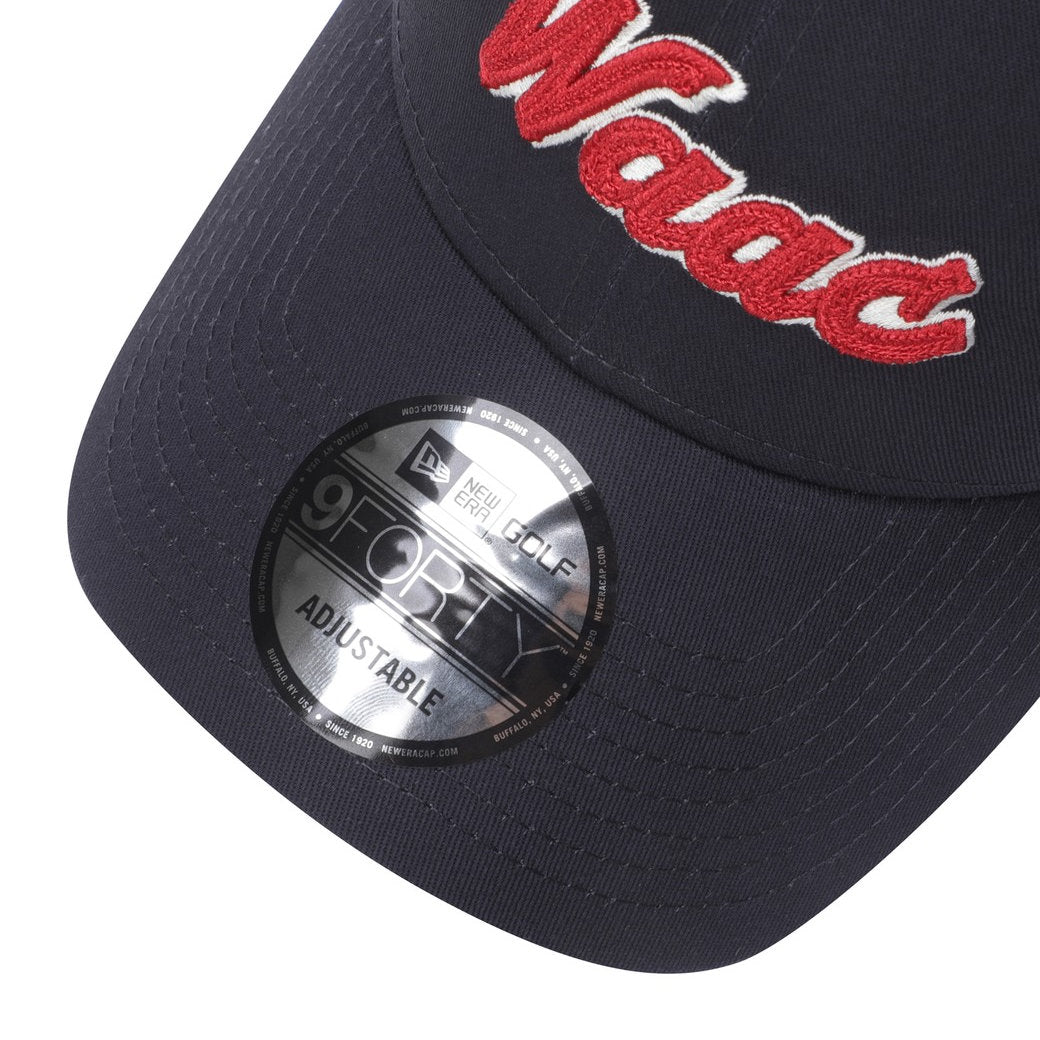 25SS 新作】UNISEX NEW ERA 940 コットンロゴキャップ ネイビー