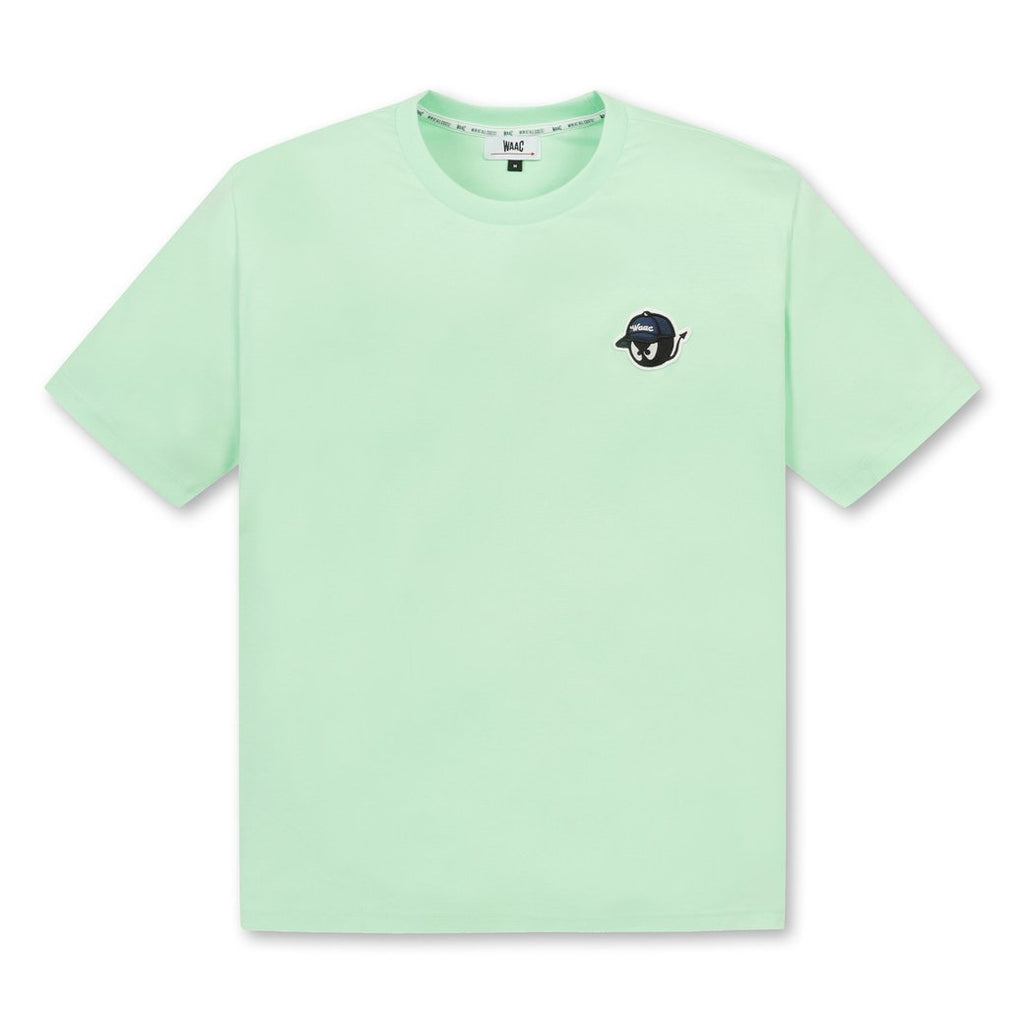 25SS 新作】UNISEX バックロゴクルーネックTシャツ ミントグリーン