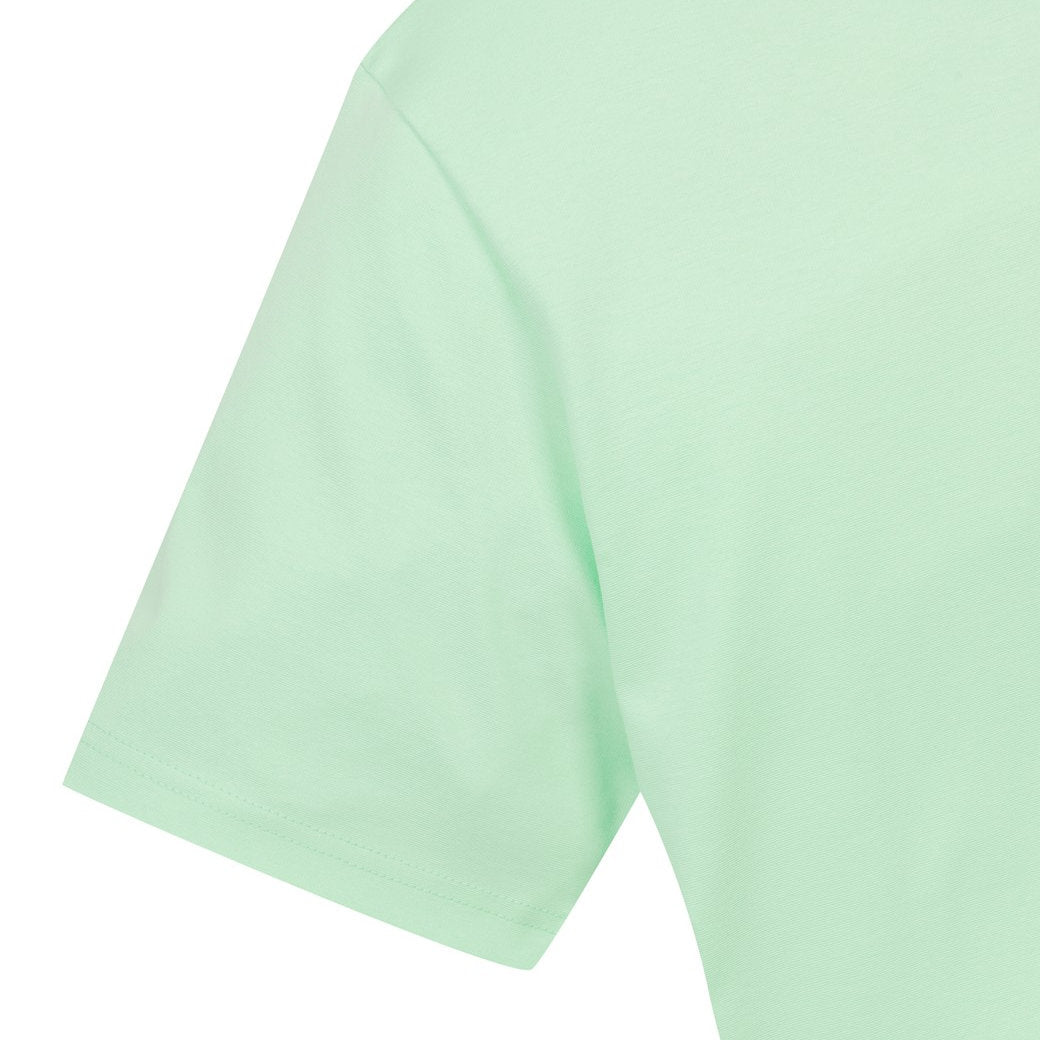 お歳暮 2024 25SS 新作】UNISEX バックロゴクルーネックTシャツ ミントグリーン トップス