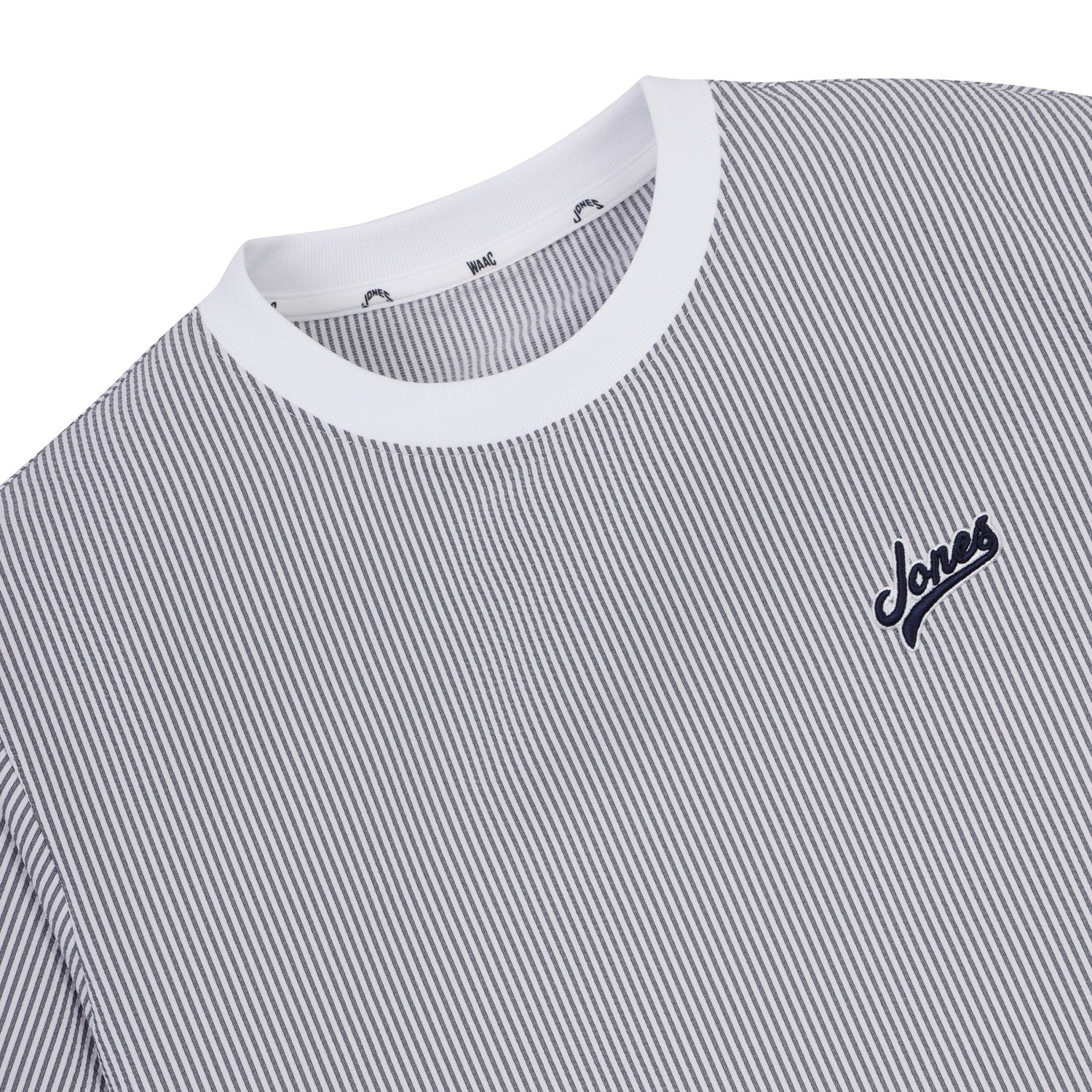 WAAC X JONES】MEN シアサッカーショートスリーブプルオーバー