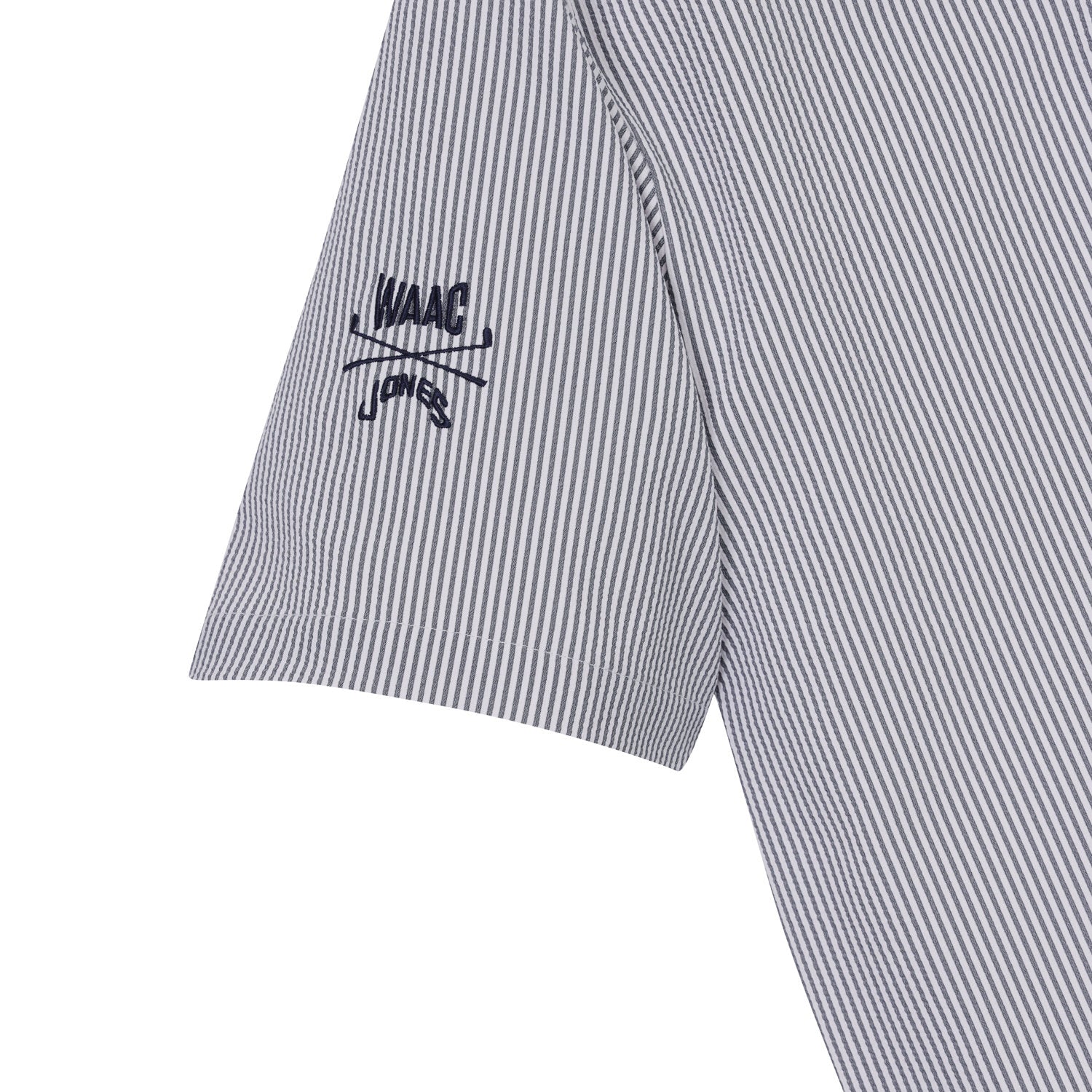 MEN シアサッカーショートスリーブプルオーバー ネイビー