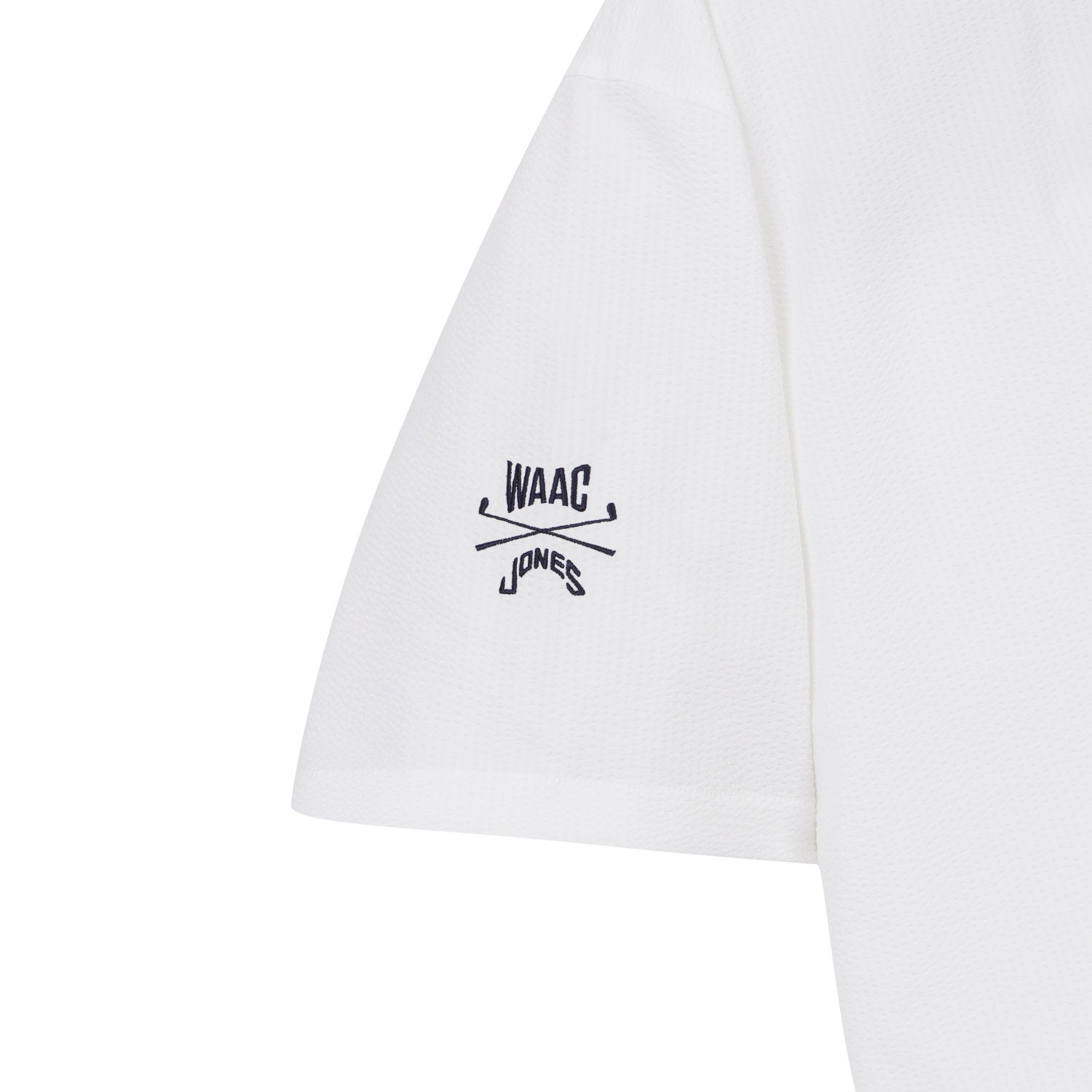 【WAAC X JONES】MEN シアサッカーショートスリーブプルオーバー ホワイト