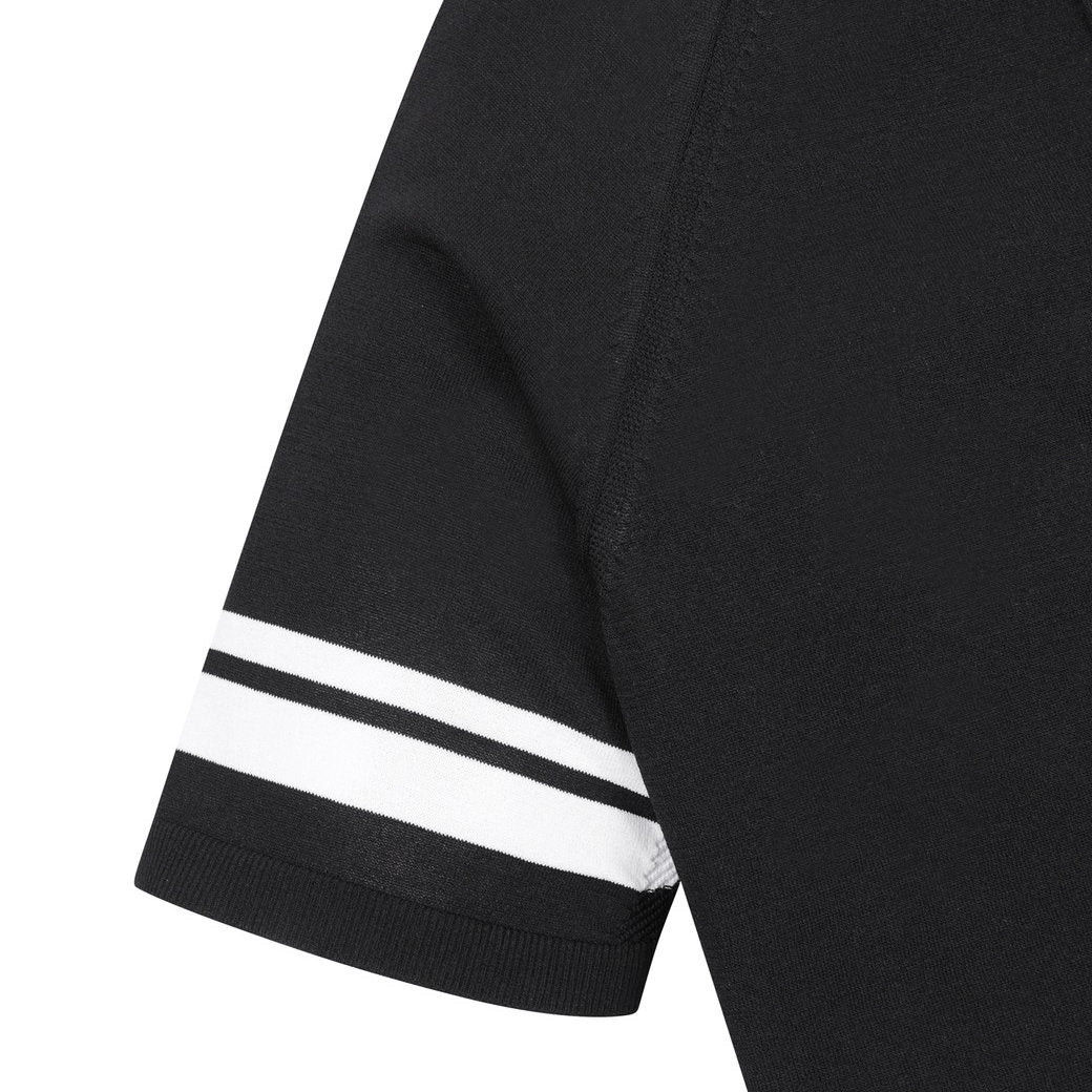 【25SS 新作｜WEB限定】MEN ホールガーメントニットポロ ブラック