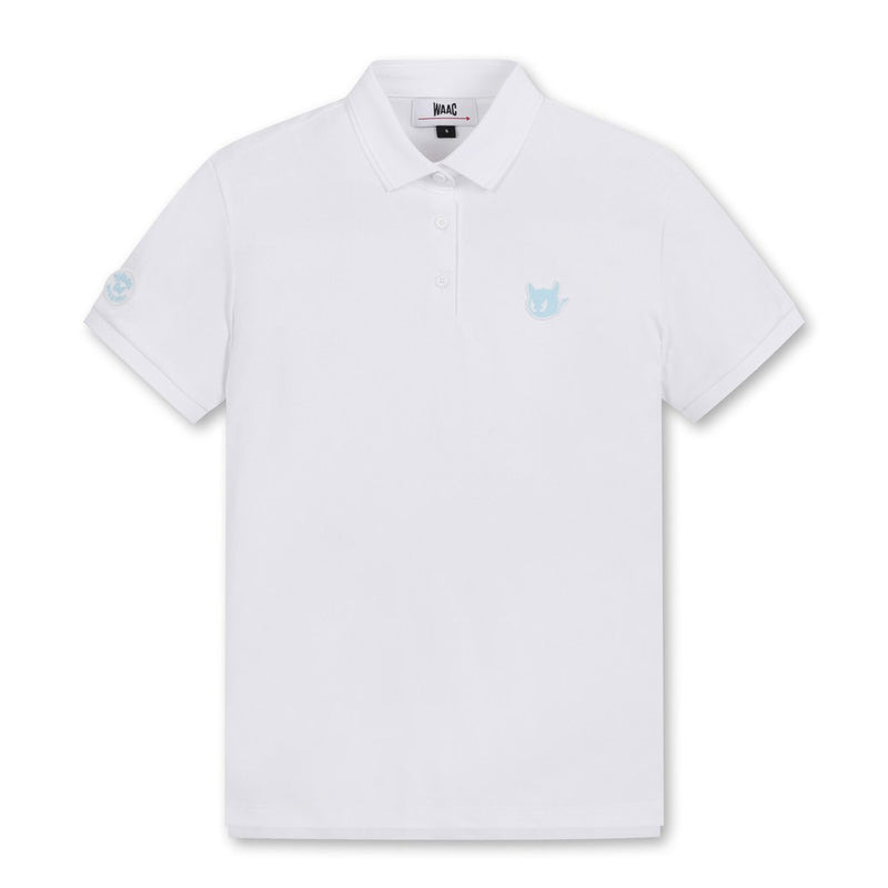 WOMEN ESSENTIAL ピケポロシャツ ホワイト