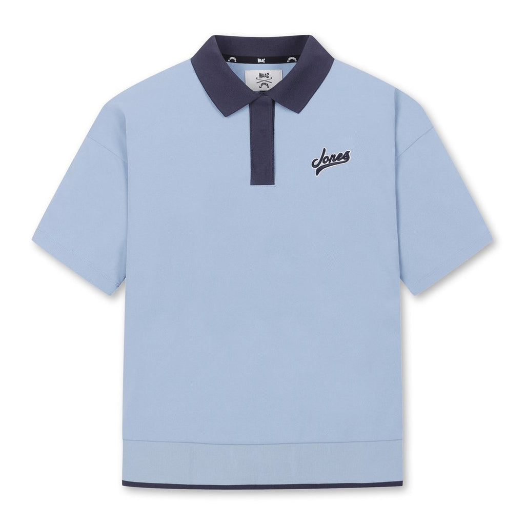 25SS 新作｜WAAC X JONES】WOMEN ショートスリーブポロシャツ ライトブルー