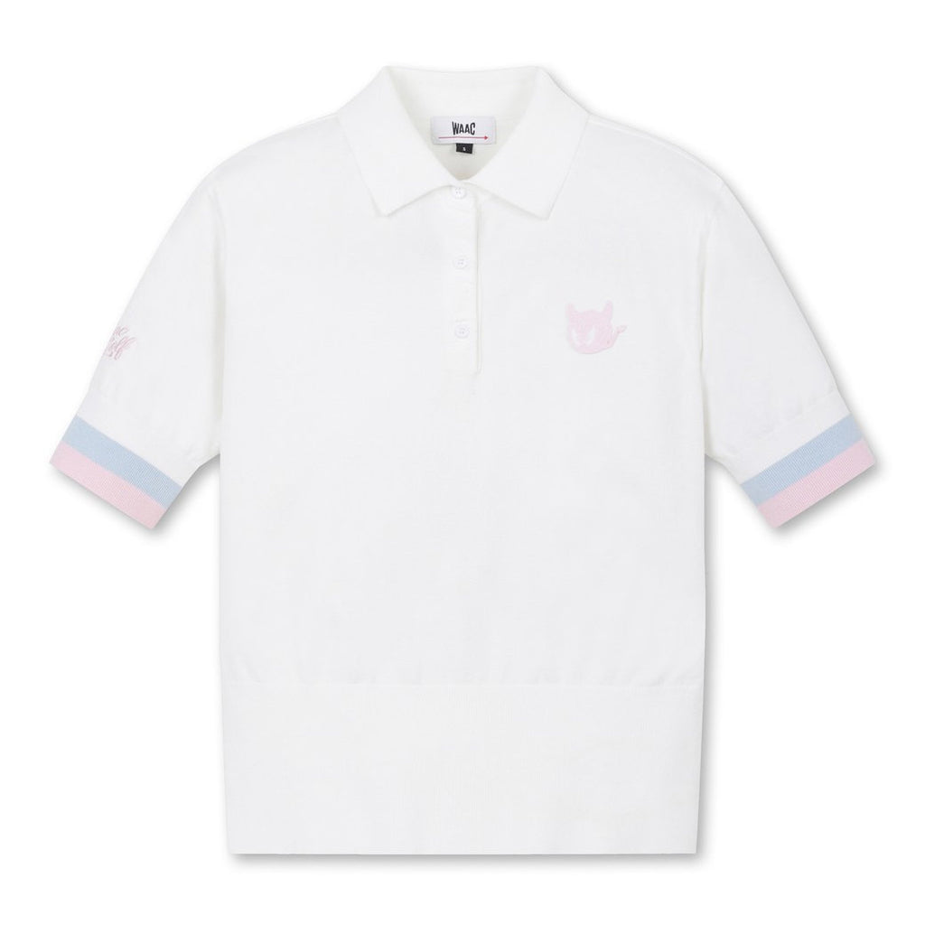 25SS 新作｜WEB限定】WOMEN WTOニットポロシャツ ホワイト