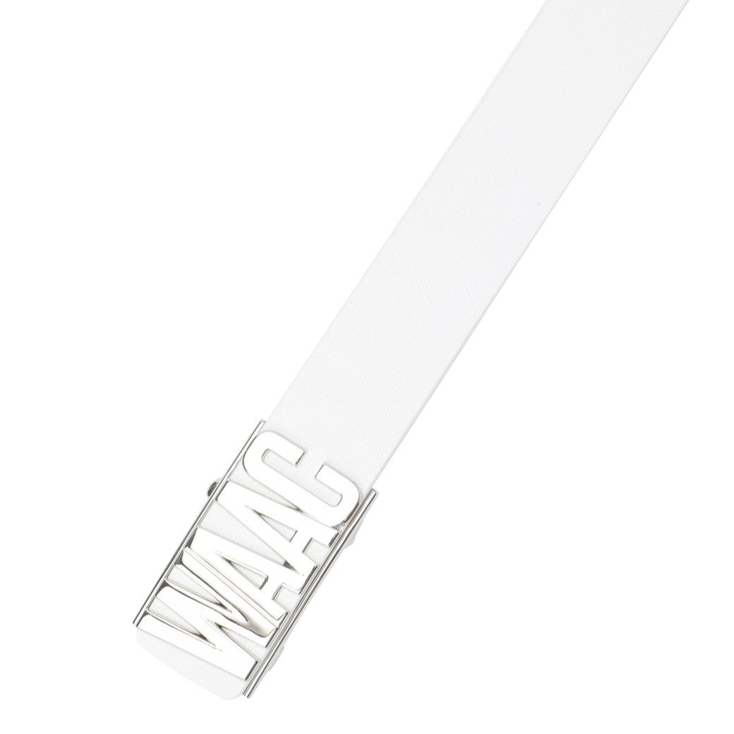 MEN WAACロゴベルト ホワイト