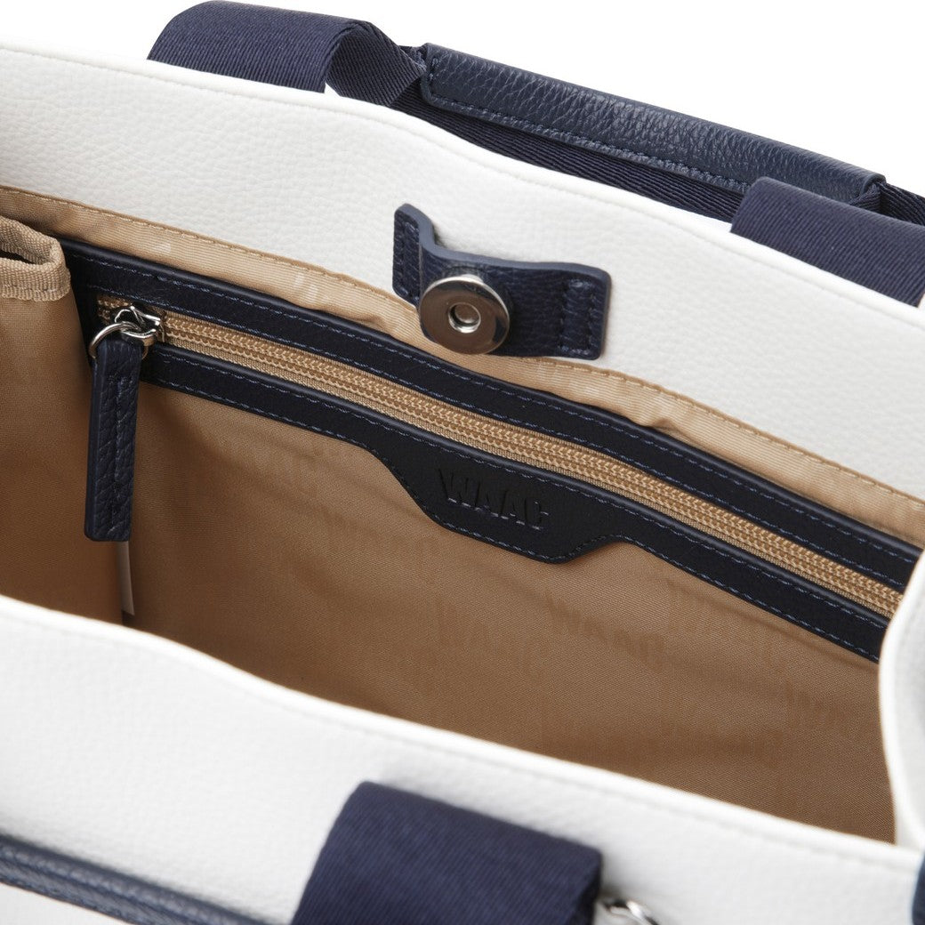 PUレザー 2WAYカートバッグ アイボリー