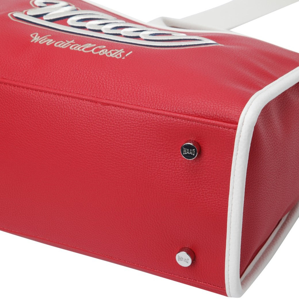 UNISEX PUレザー 2WAYカートバッグ レッド