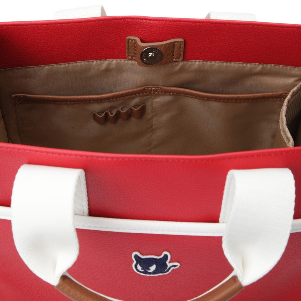 UNISEX PUレザー 2WAYカートバッグ レッド