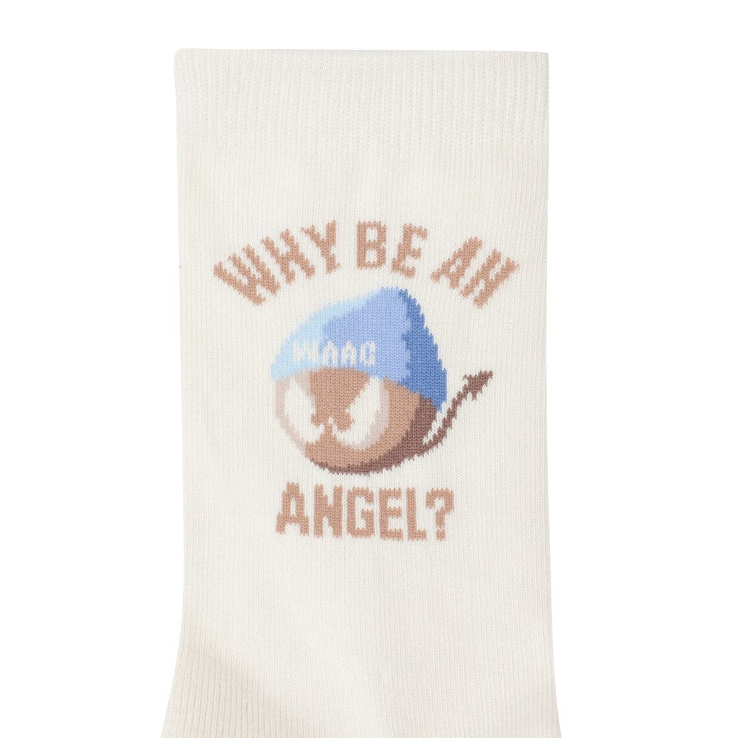 WOMEN BEANIE WAACKYソックス アイボリー