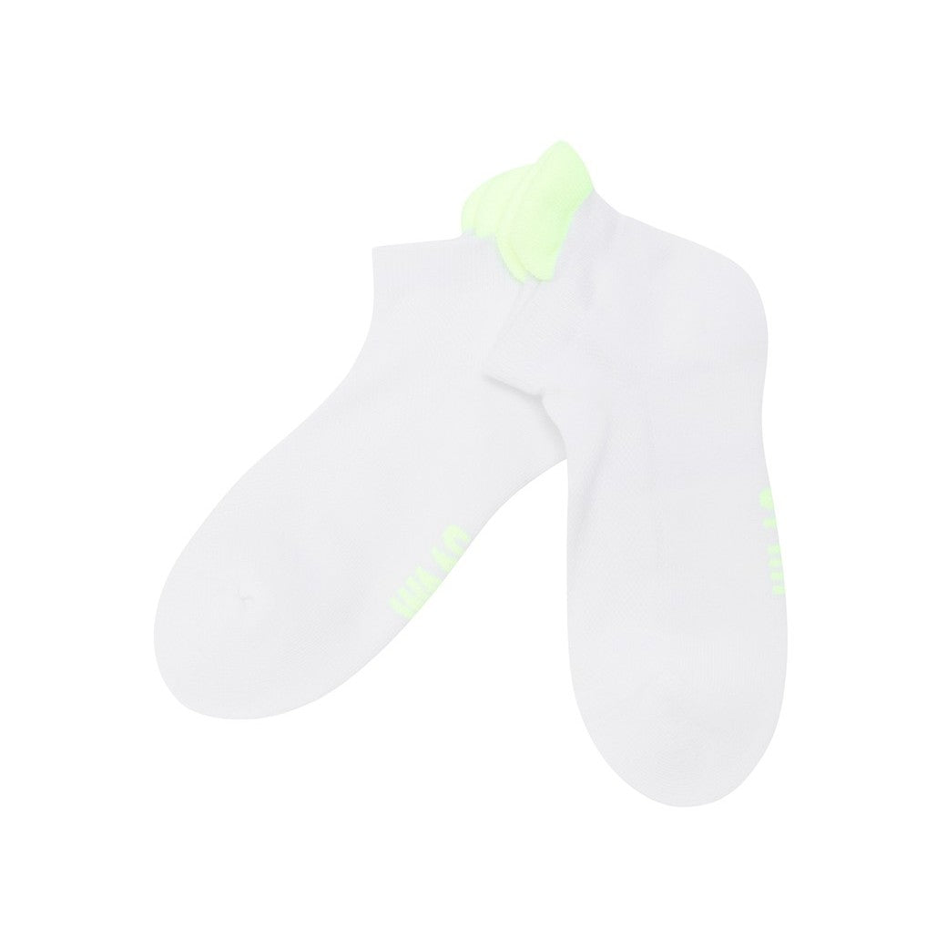 WOMEN シーズンカラー ショートソックス イエローグリーン