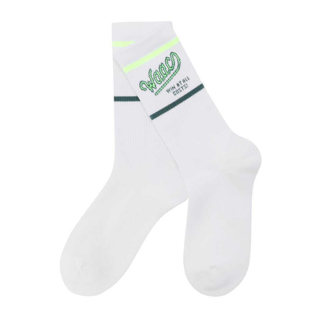 WOMEN シーズンロゴ ミドルソックス グリーン