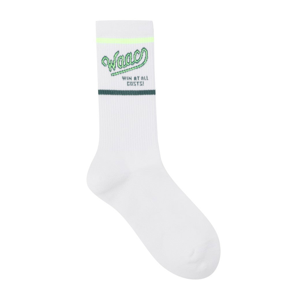 WOMEN シーズンロゴ ミドルソックス グリーン