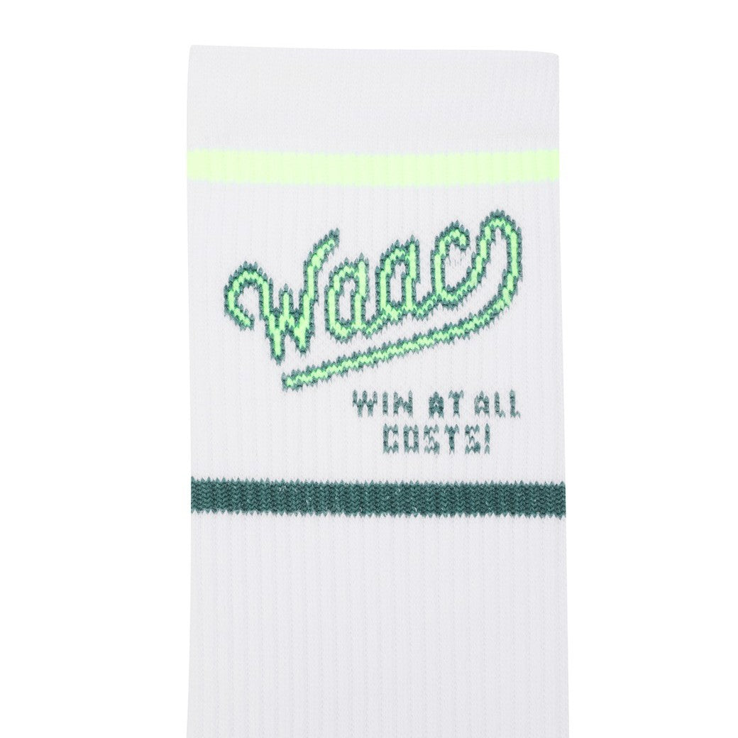 WOMEN シーズンロゴ ミドルソックス グリーン