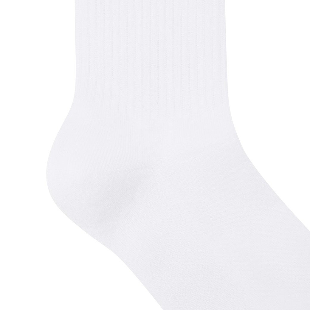 UNISEX カラーロゴ ミドルソックス レッド