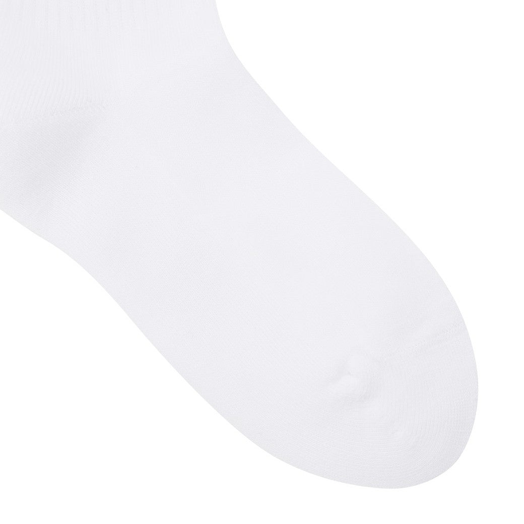 UNISEX カラーロゴ ミドルソックス レッド