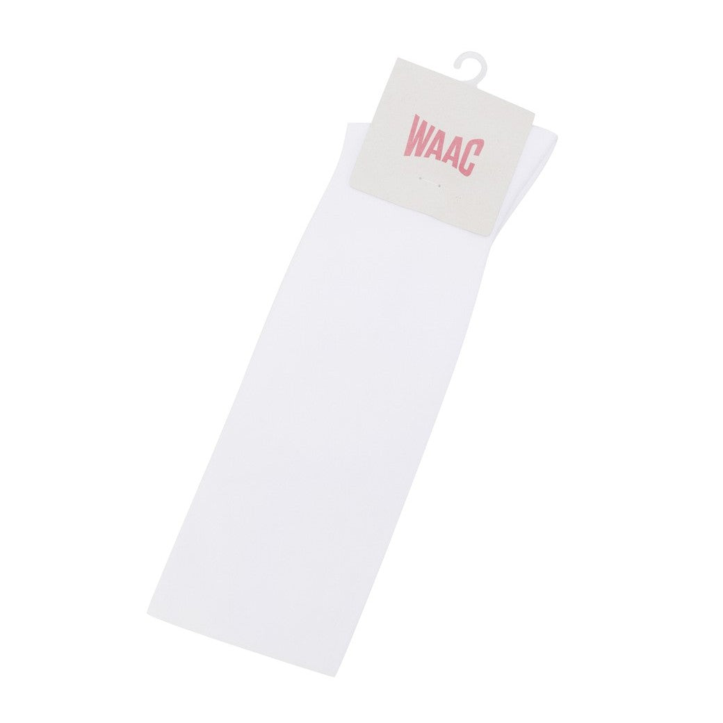 WOMEN カラーライン ハイソックス レッド