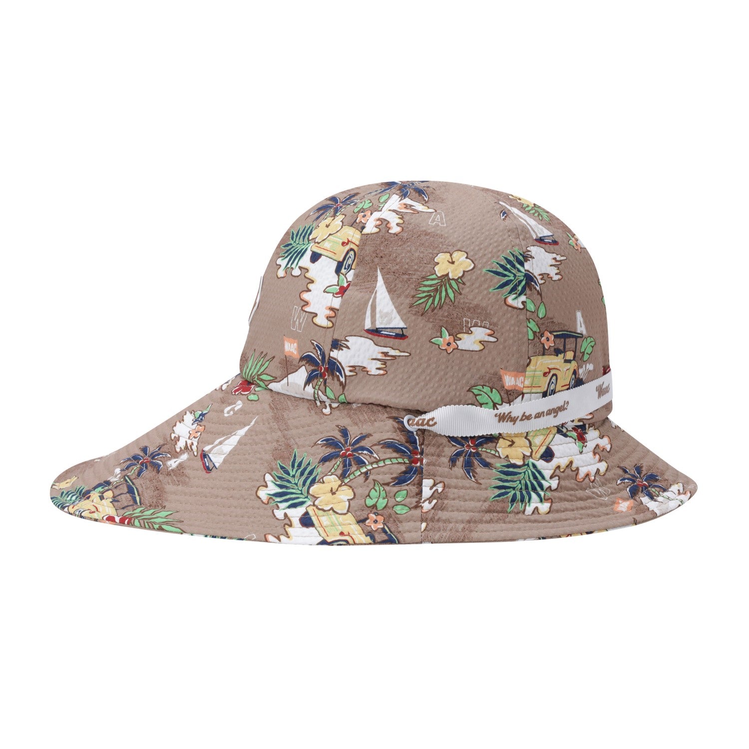 【25SS 新作】WOMEN サマーパターンフロッピーハット ベージュ