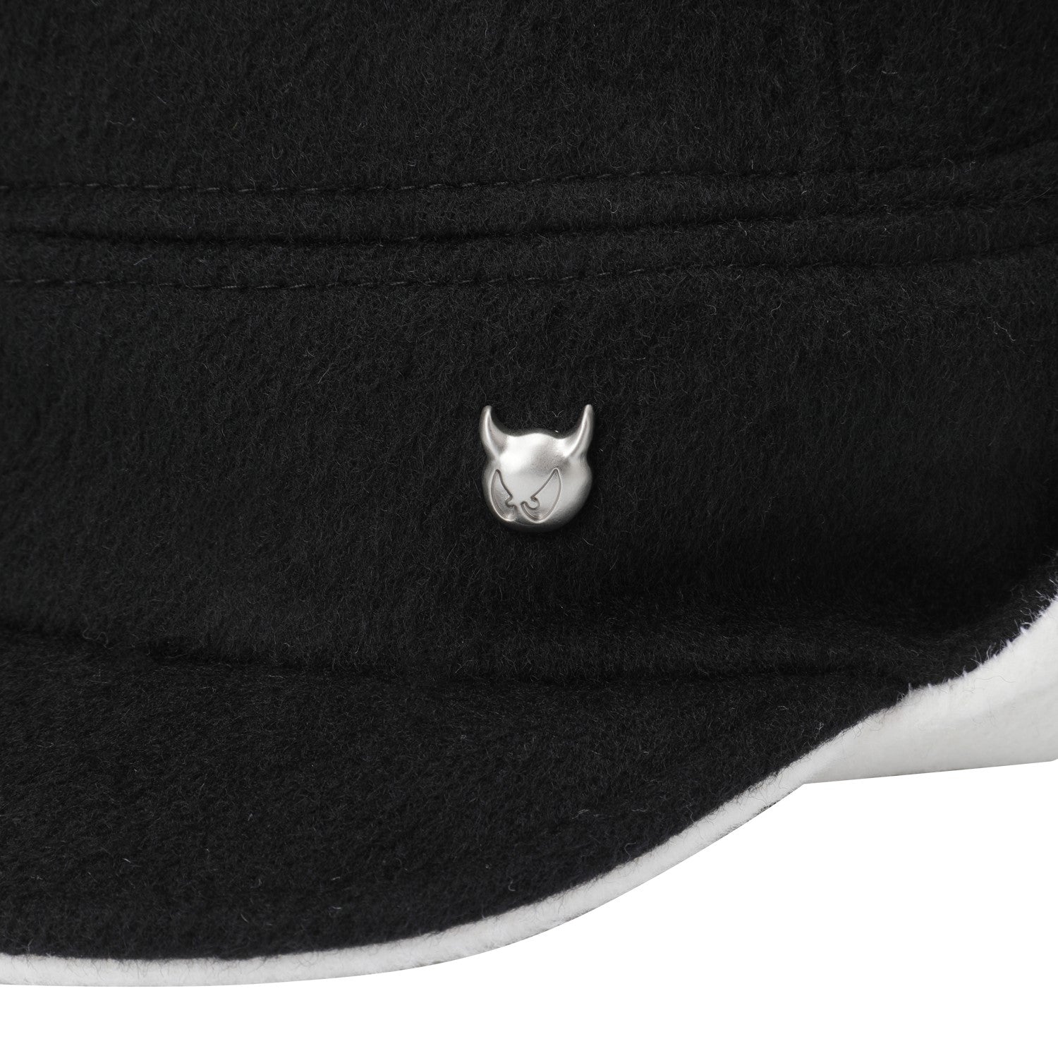 WOMEN ポンポンニットハット ブラック