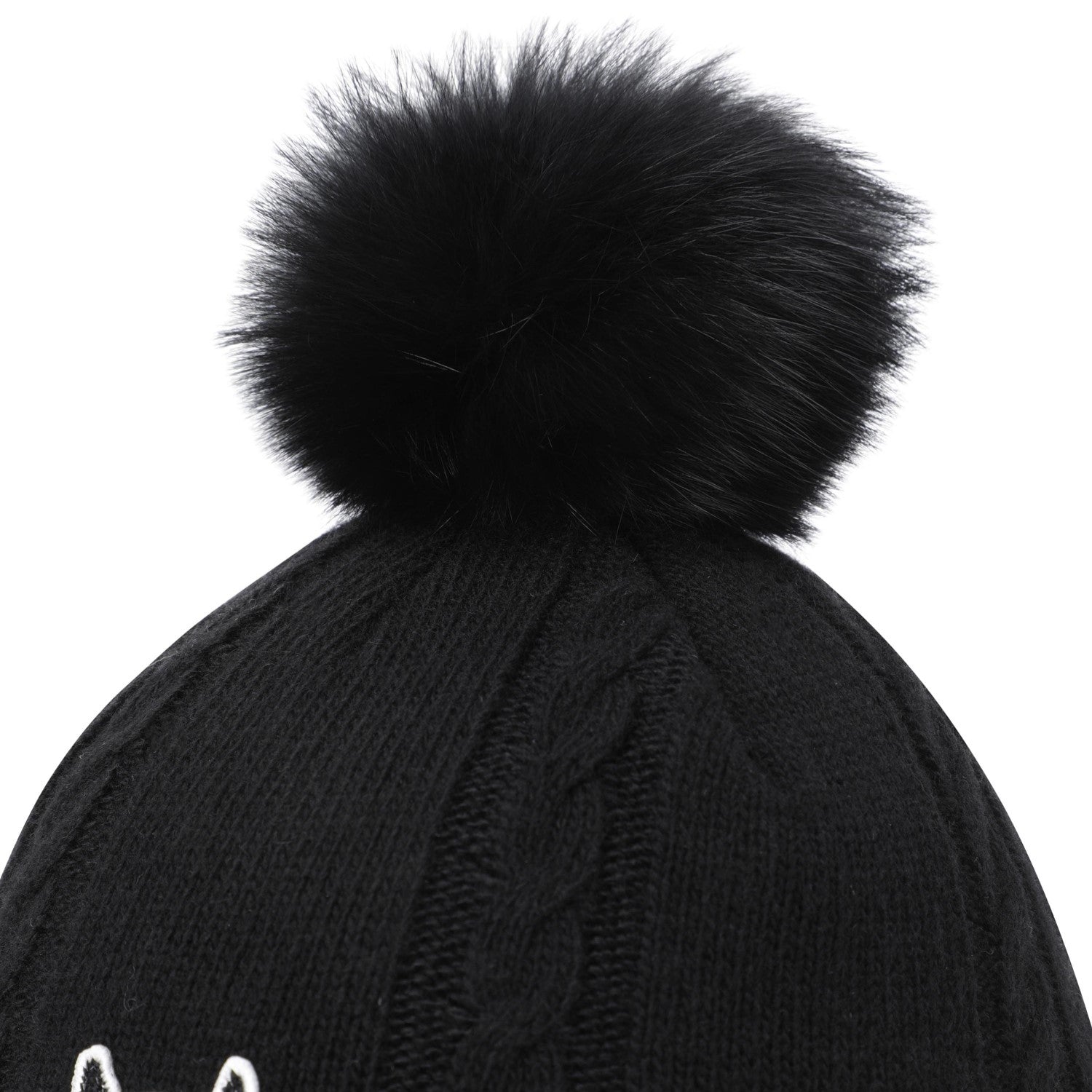 WOMEN イヤーウォーマーニットハット ブラック