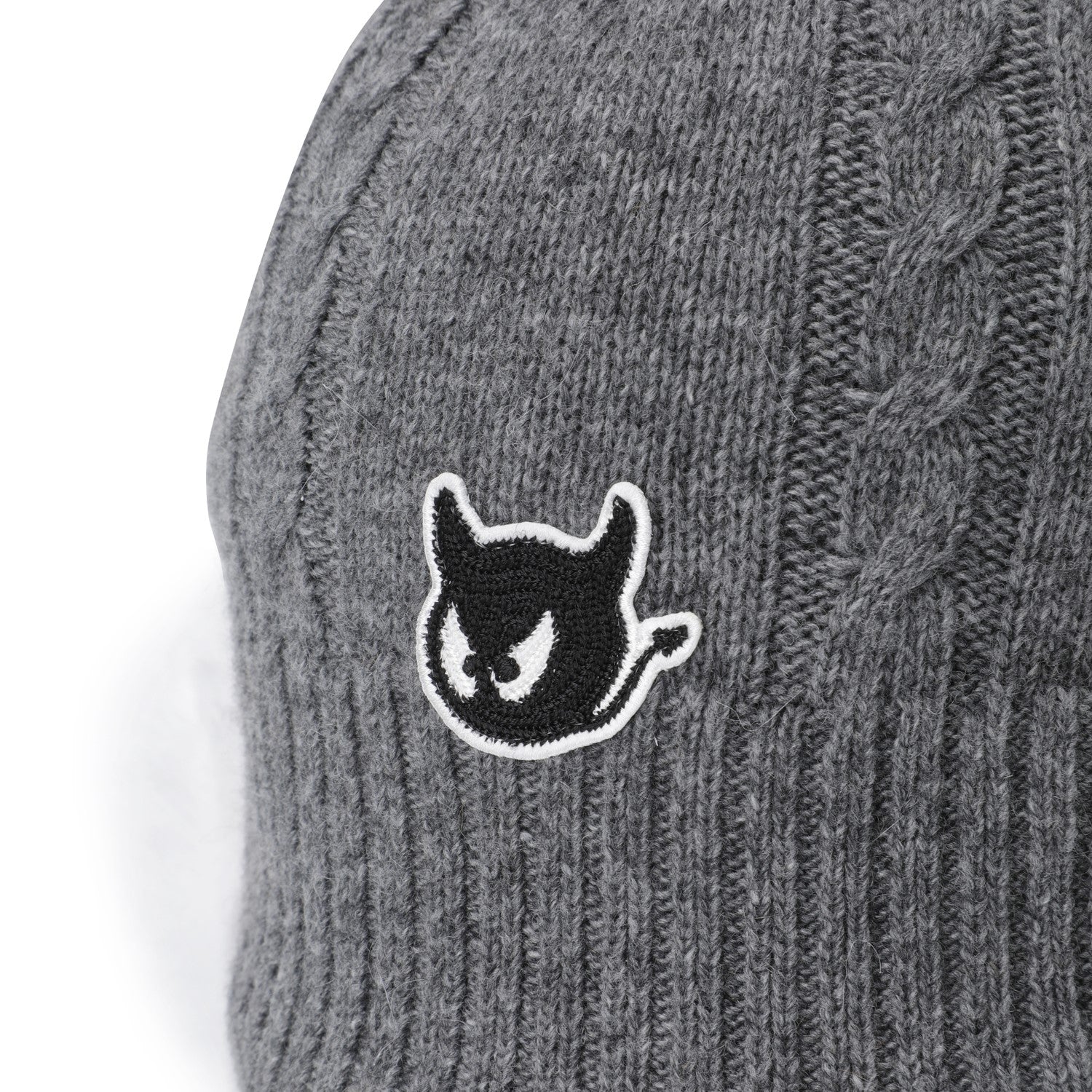 WOMEN イヤーウォーマーニットハット グレー