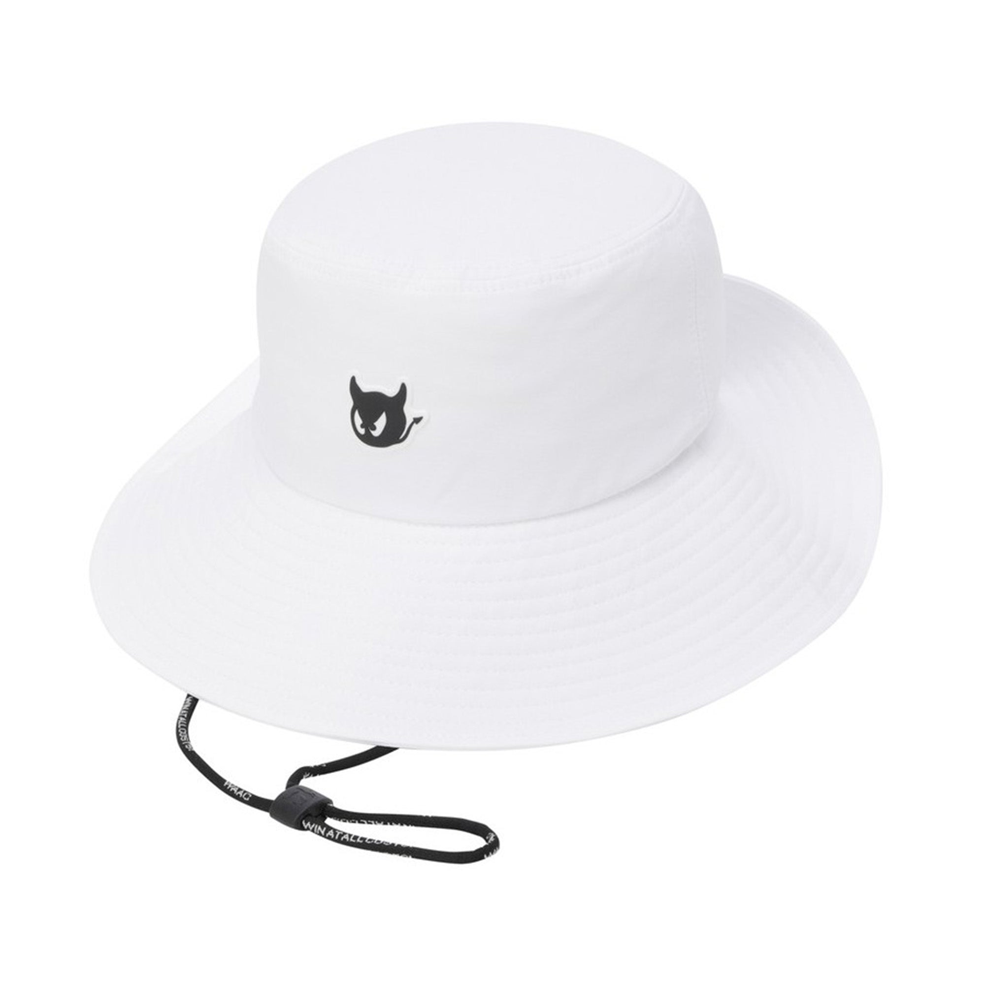 UNISEX COOLMAX ストラップ付きバケットハット ホワイト