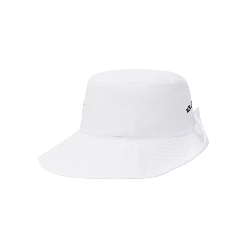 UNISEX COOLMAX ストラップ付きバケットハット ホワイト