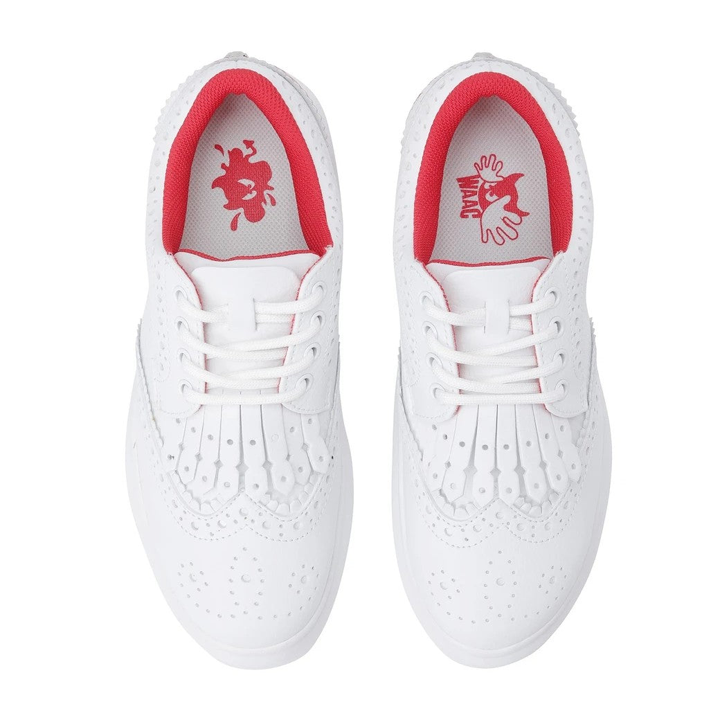 新品未使用 WAAC WOMENS BUTTER ゴルフシューズ WOMEN BUTTER26 シューズ レッド