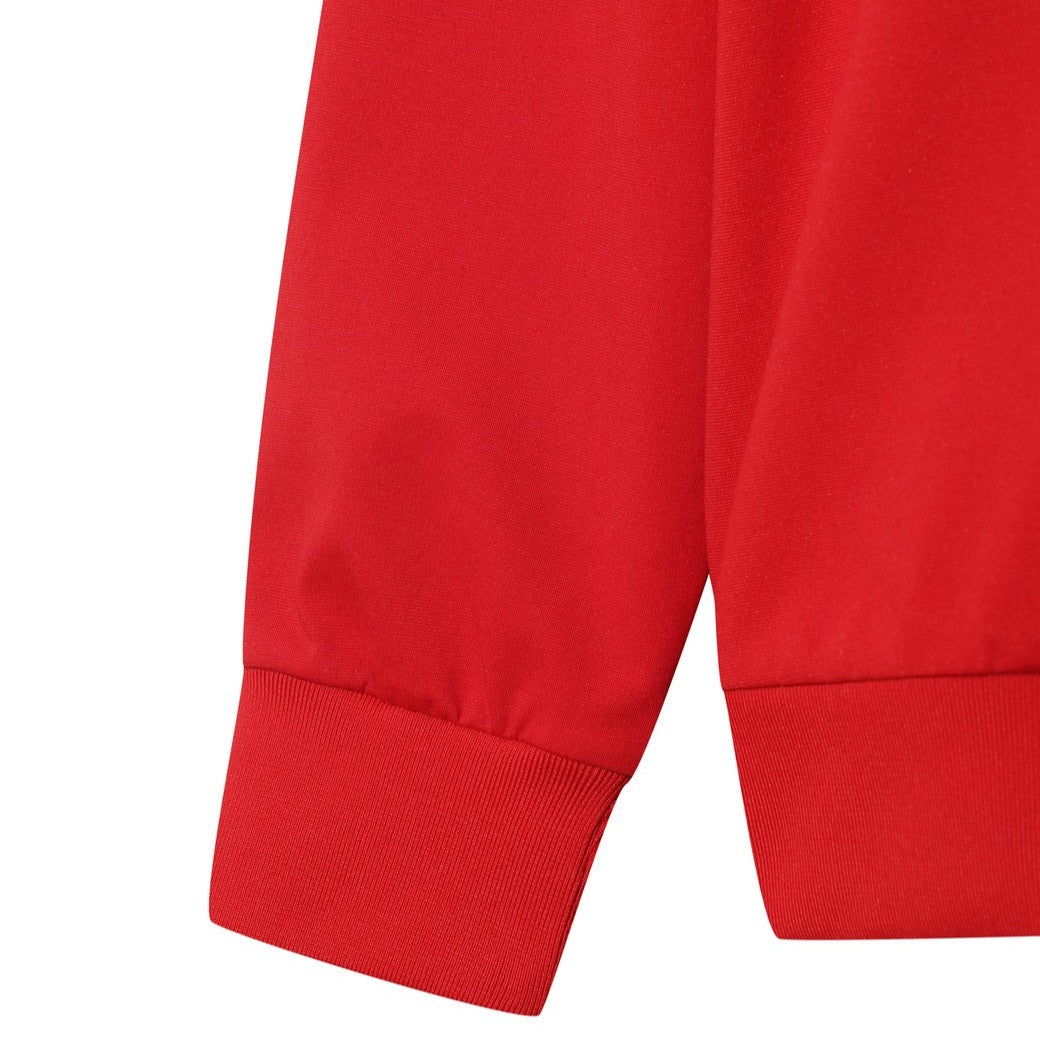 MEN ルーズフィット ポロスウェットシャツ レッド