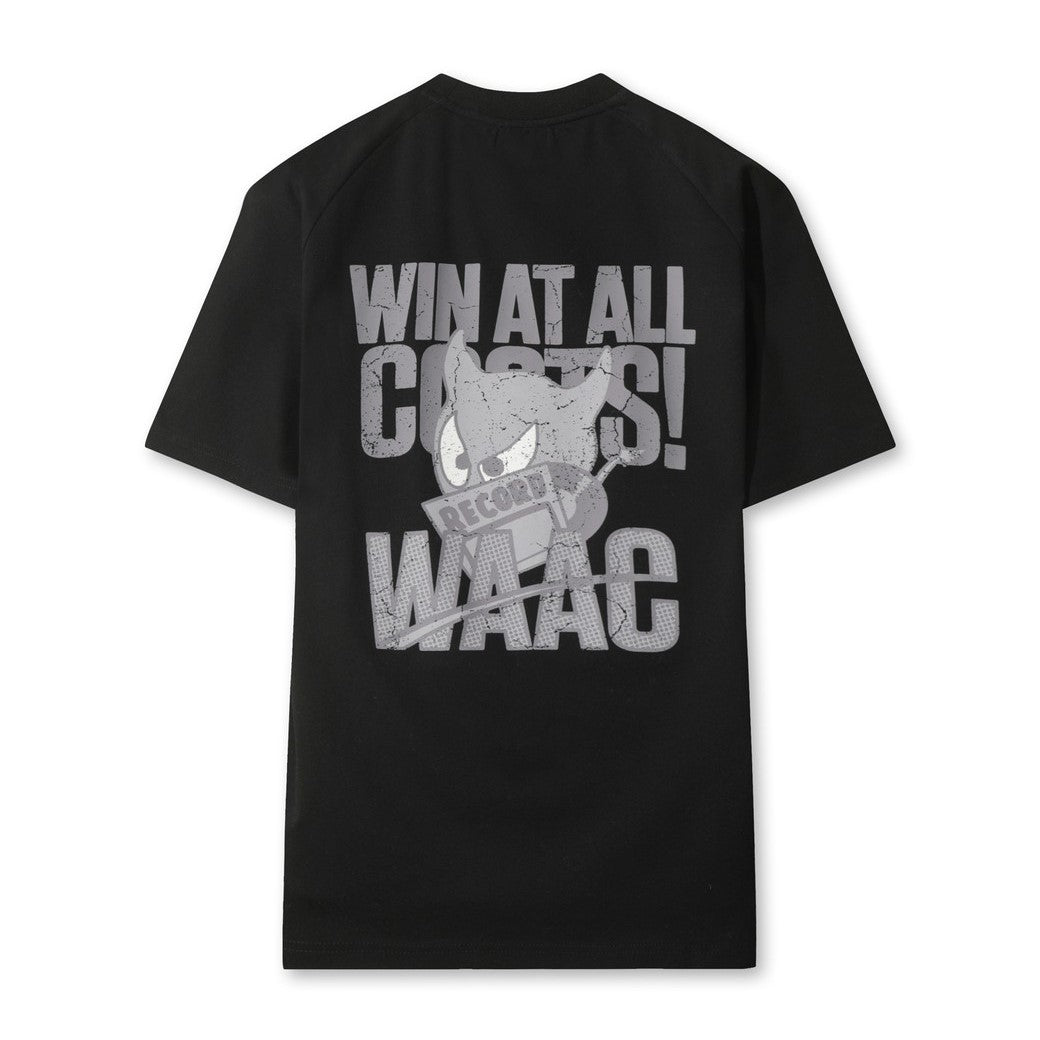 UNISEX WAACKYクルーネックTシャツ ブラック