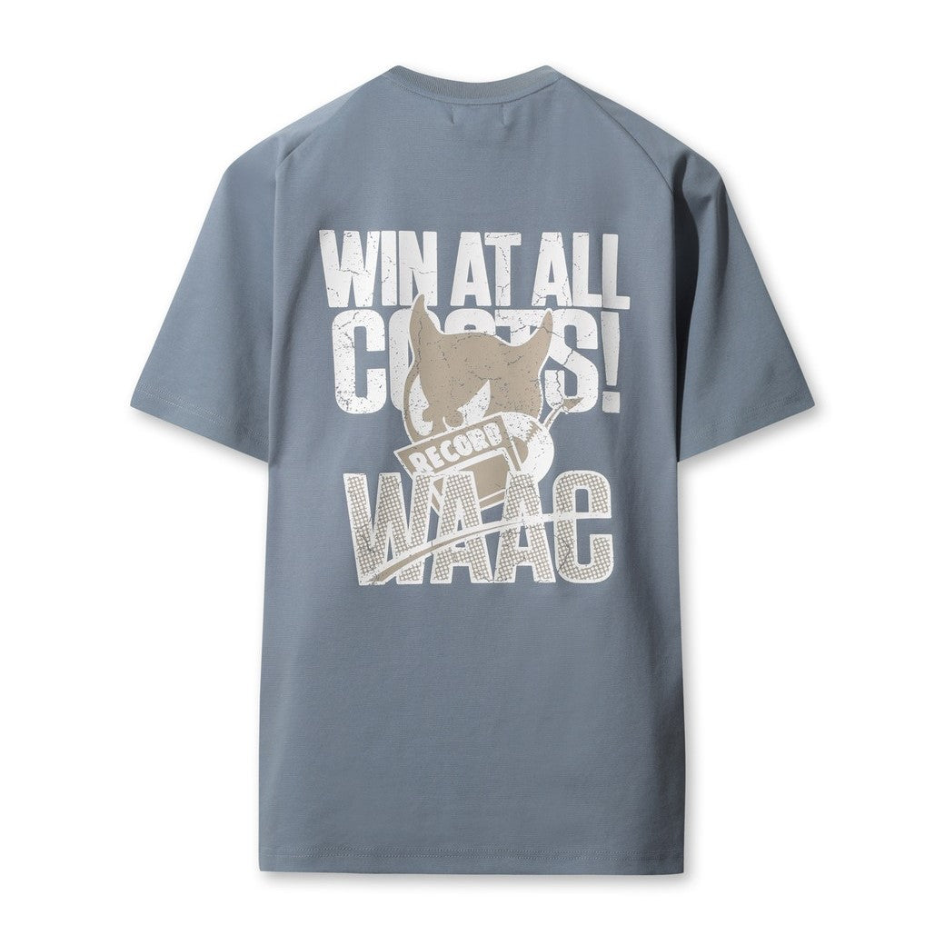 最終値下げ！希少　LGB グレー クルーネック Tシャツ UNISEX WAACKYクルーネックTシャツ ライトブルー