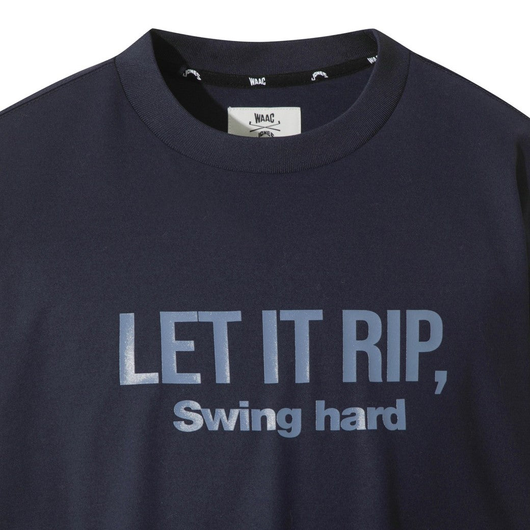 【WAAC X JONES】MEN グラフィッククルーネックTシャツ ネイビー