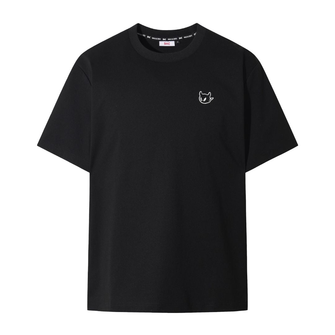 UNISEX シーズングラフィックロゴ クルーネックTシャツ ブラック