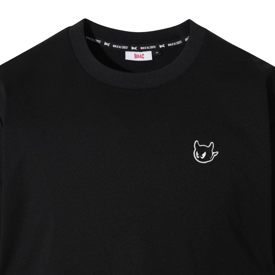 UNISEX シーズングラフィックロゴ クルーネックTシャツ ブラック